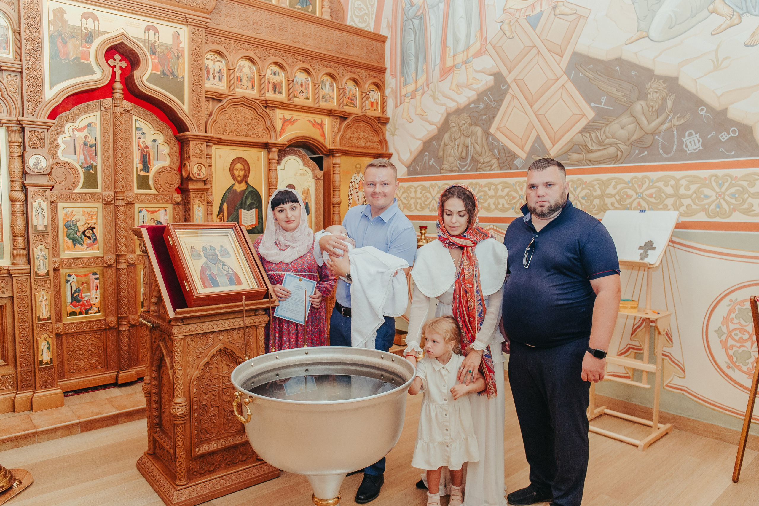 Крещение Маши в Черниговском Скиту. Фотограф новорожденных и детский в Сергиевом Посаде Кругликова Юлия