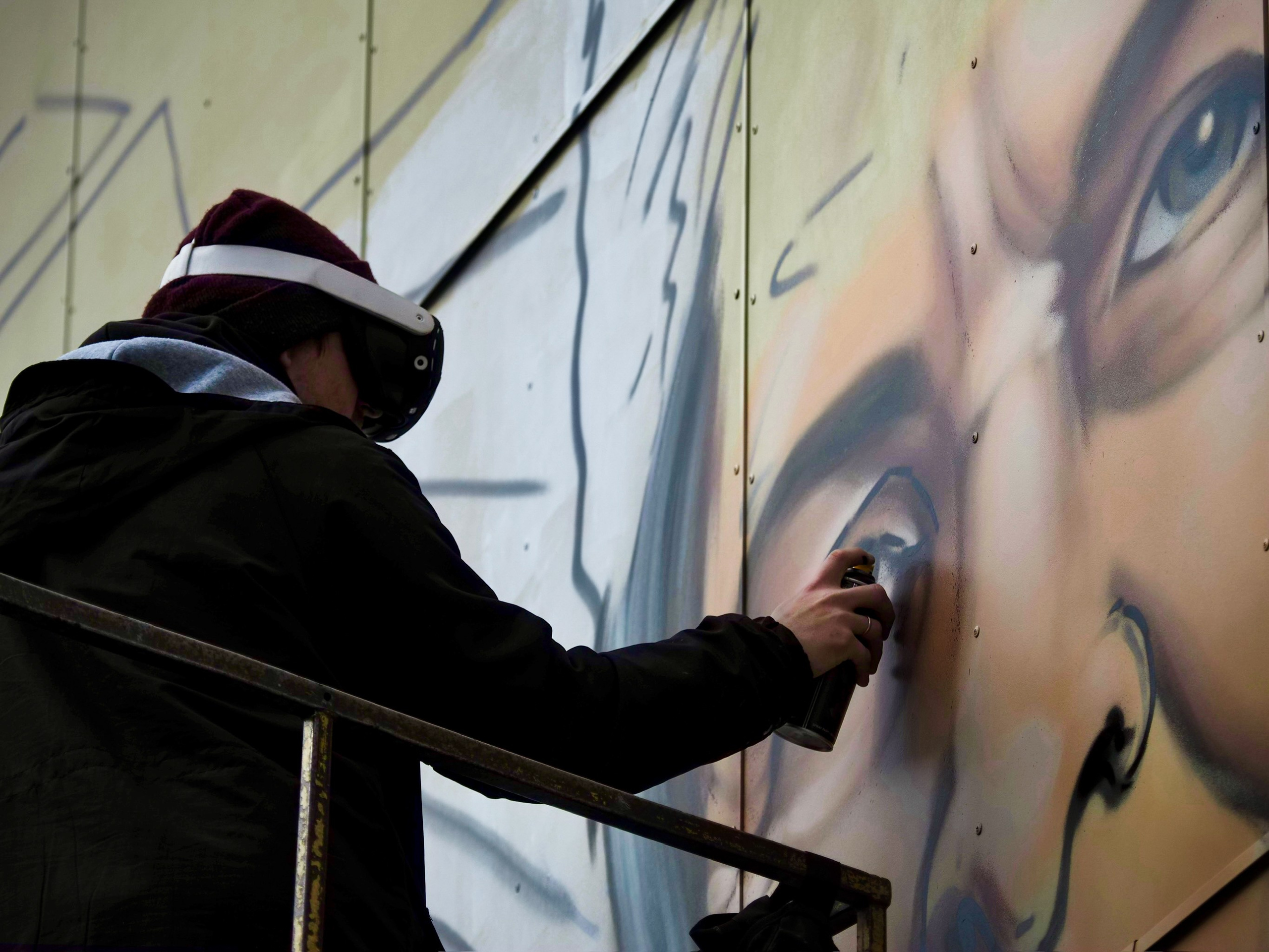 Создание мурала на школе. Профессиональная фотография от VladEstaf_StyloQArt: портреты, репортажи, семья