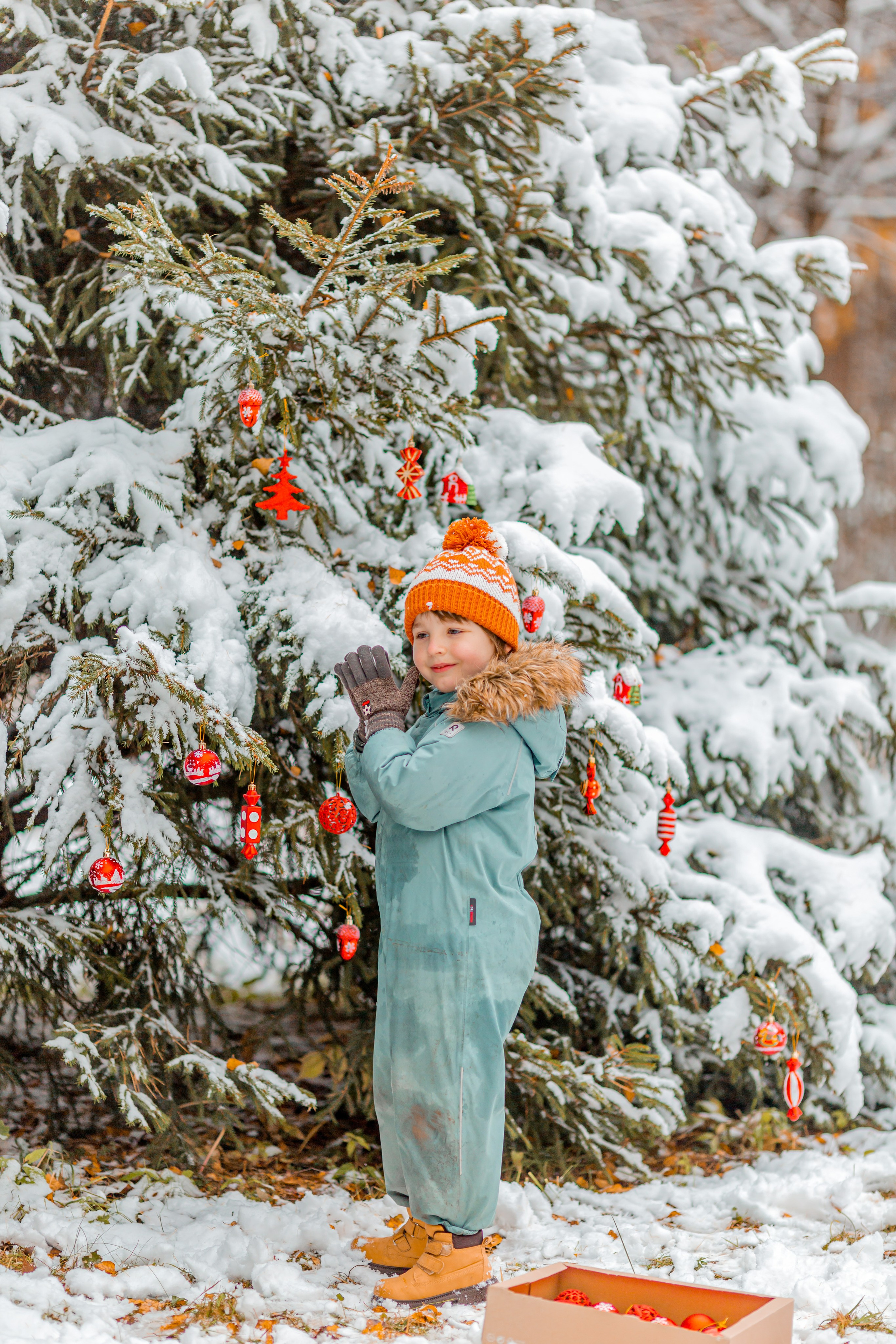 Зимний лес. Семейный и детский фотограф в Москве Алёна Кораблина