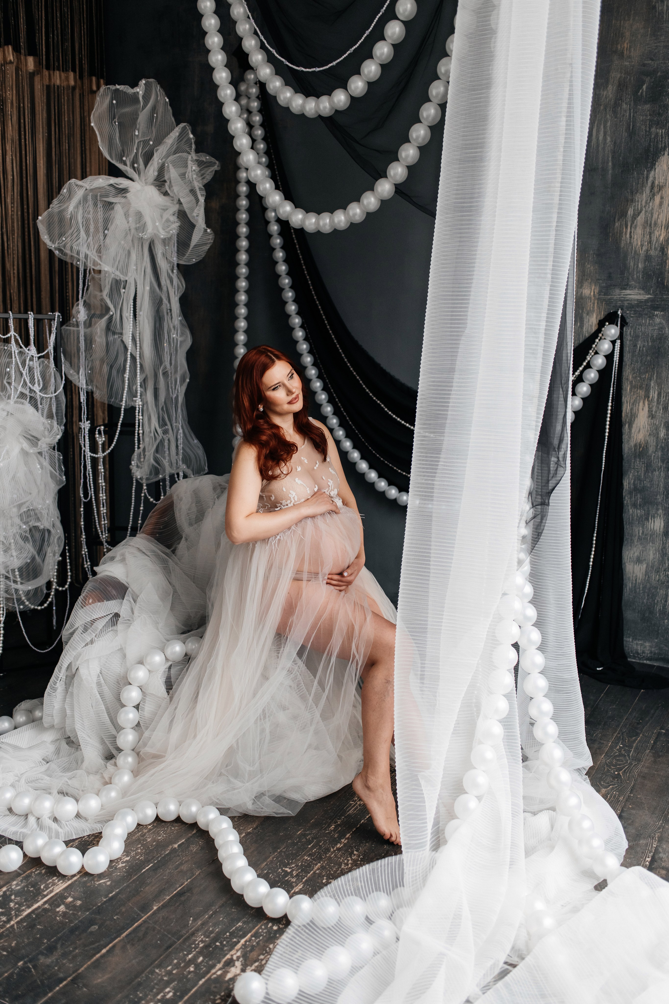 «Мягкость ожидания: в струящихся тканях и украшениях». Фотограф в Москве/Зарайске Шахова Марина