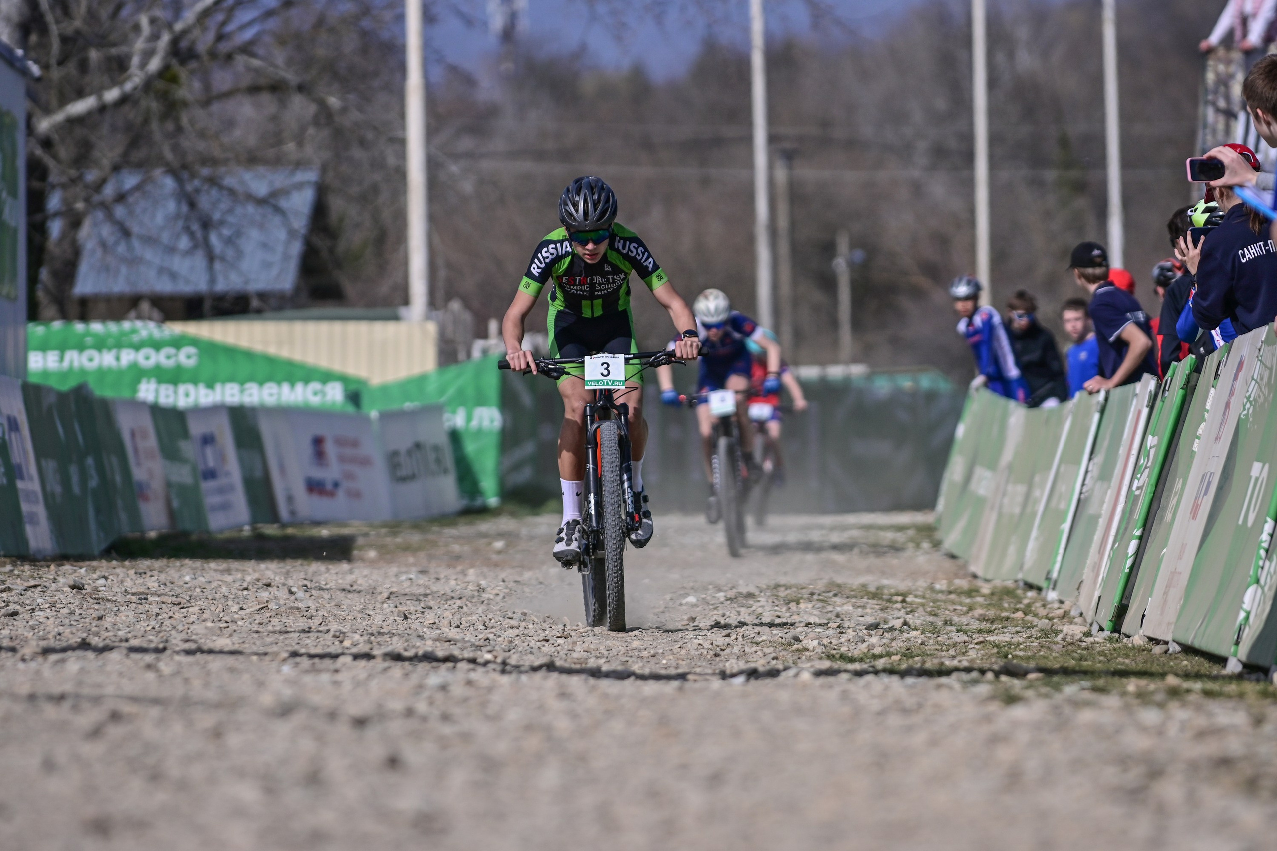 Маунтинбайк, кросс-кантри в Архипо-Осиповке 16 марта 2025. Спортивный фотограф, фотожурналист Павел Ларькин