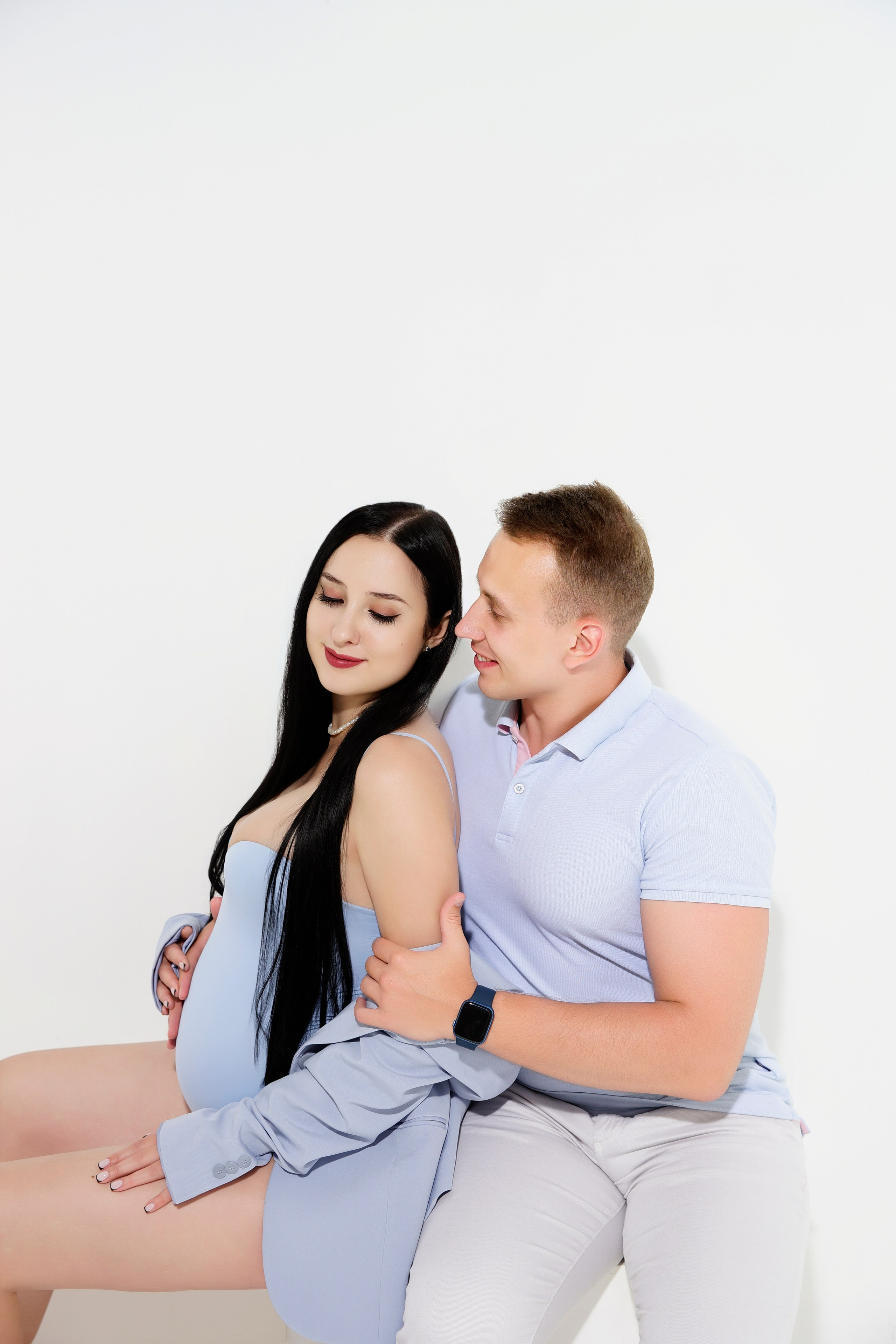 Съёмка беременности в моей фотостудии «НЕБО». Женский фотограф в Химках Алёна Ленёва