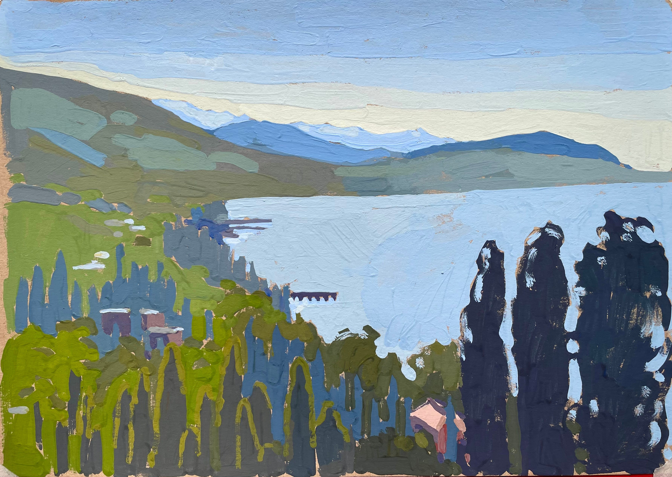 Абхазия. Художница Лиза Владимирова