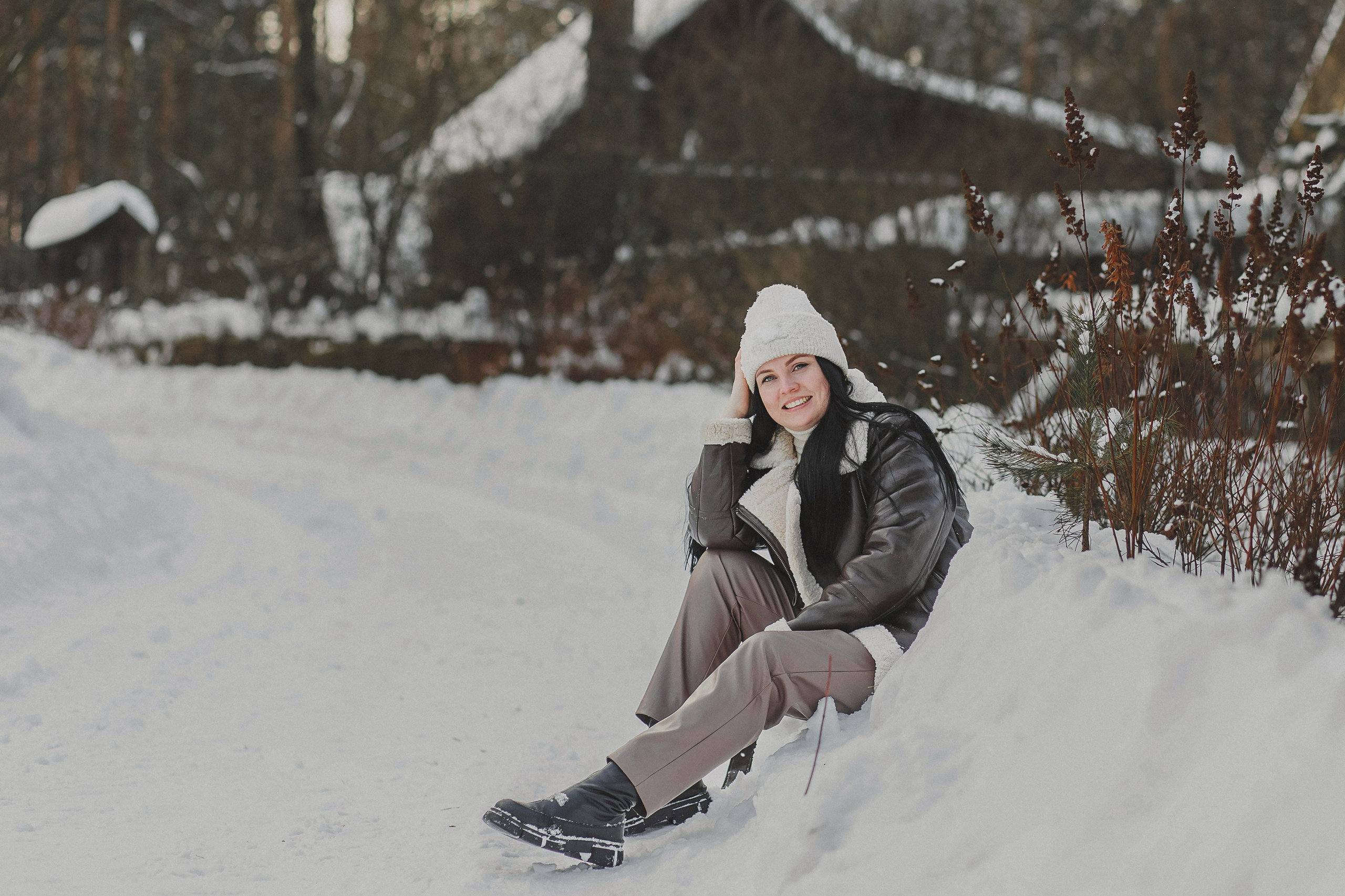 Фотосессия в зимнем лесу. Фотограф в Москве и Люберцах Анна Ушакова