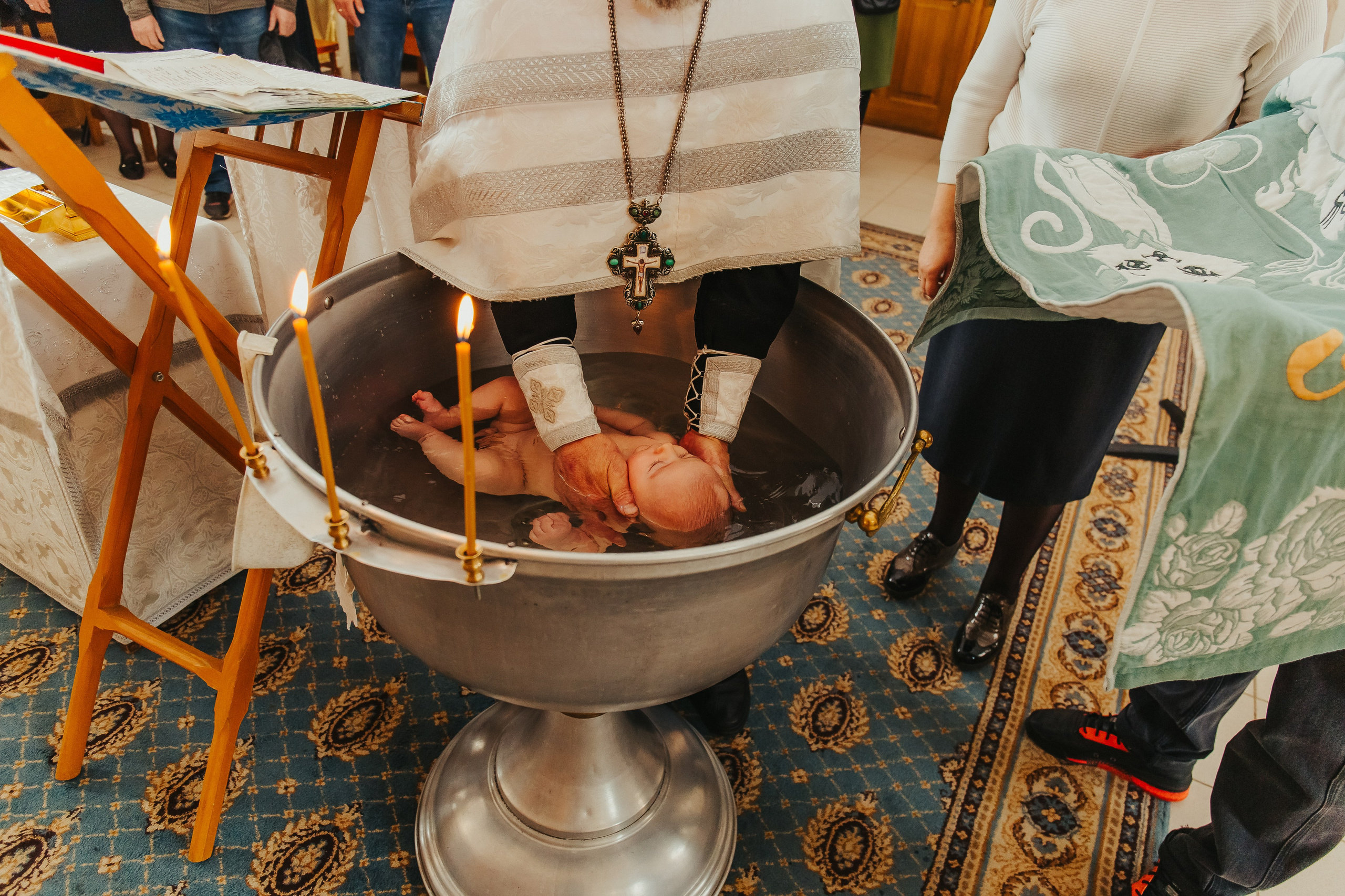 Фотосъемка крещения ребенка. Фотограф новорожденных и детский в Сергиевом Посаде Кругликова Юлия