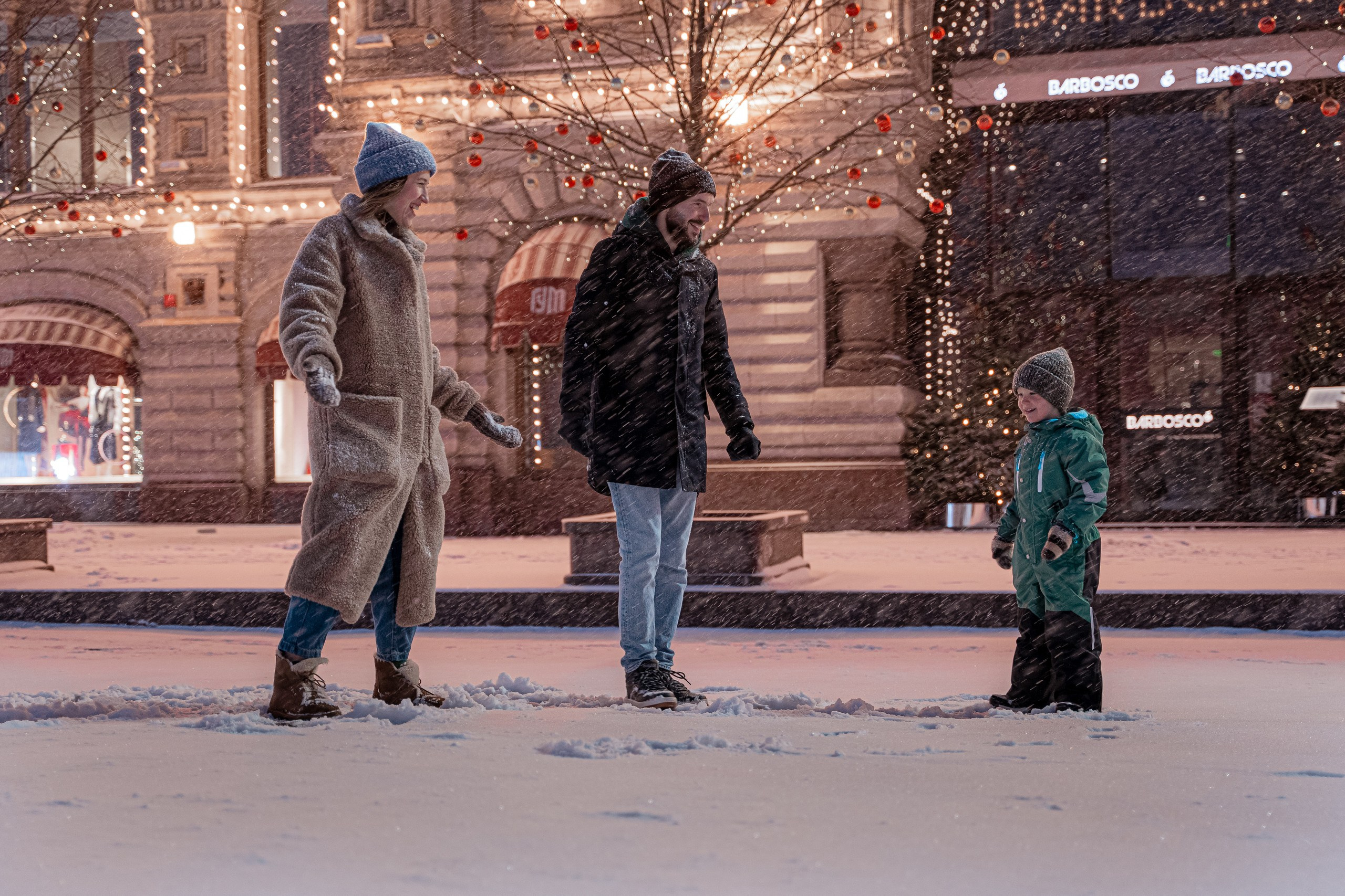 Зимнее утро на Красной площади. Портретный фотограф в Москве Юлия Красовская