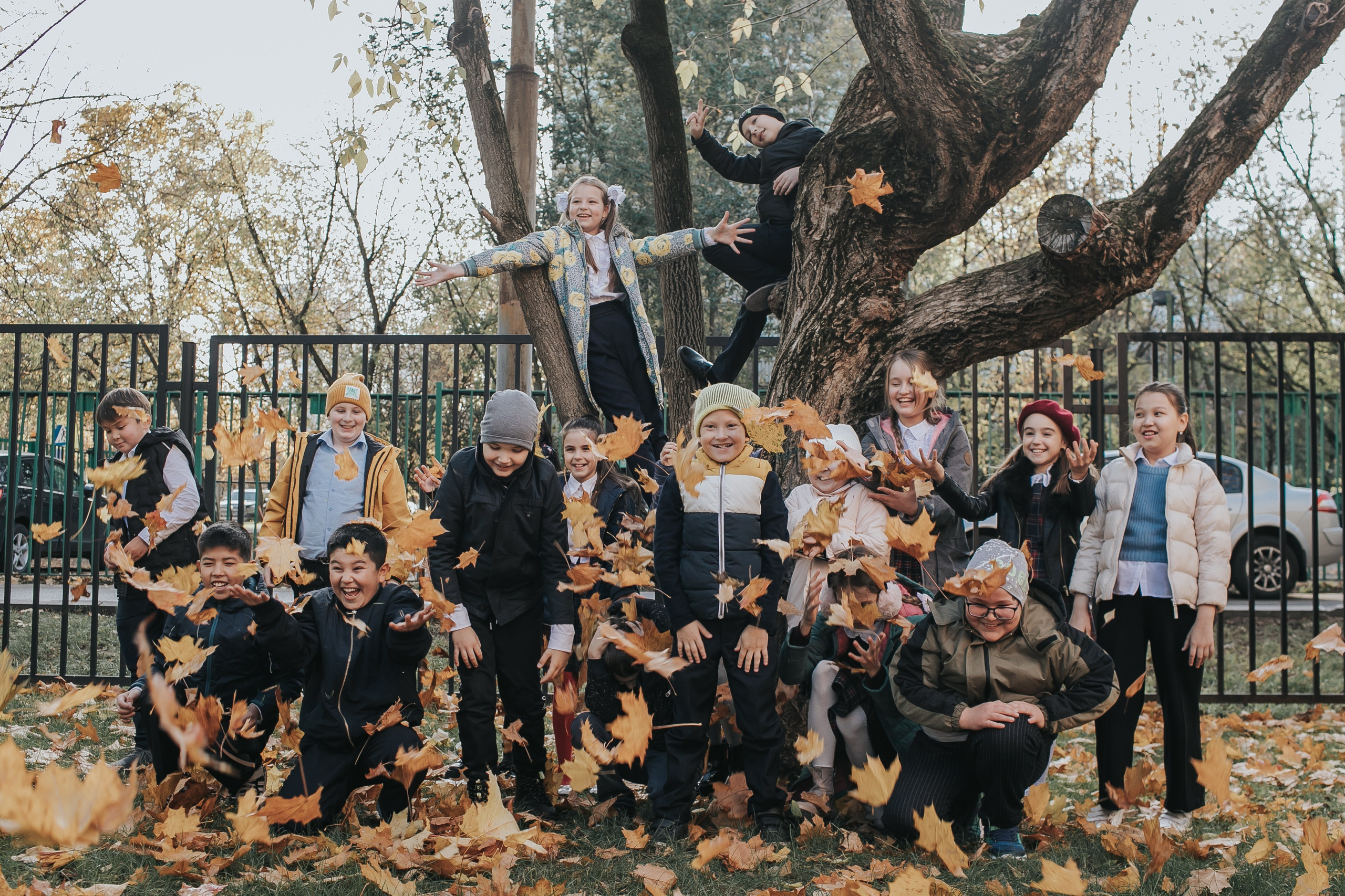 Осенняя съемка 4 класса для Выпускных альбомов. Семейный фотограф в Москве Наталья Чуб, заказать Фотокнигу