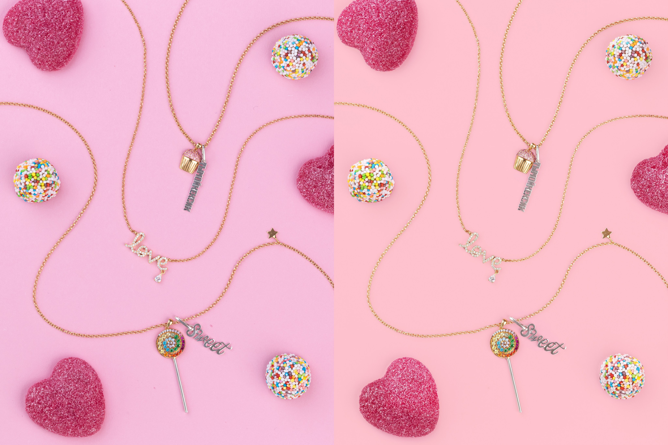 Профессиональная ретушь фотографий украшений на шею и браслетов | Студия SVITHART