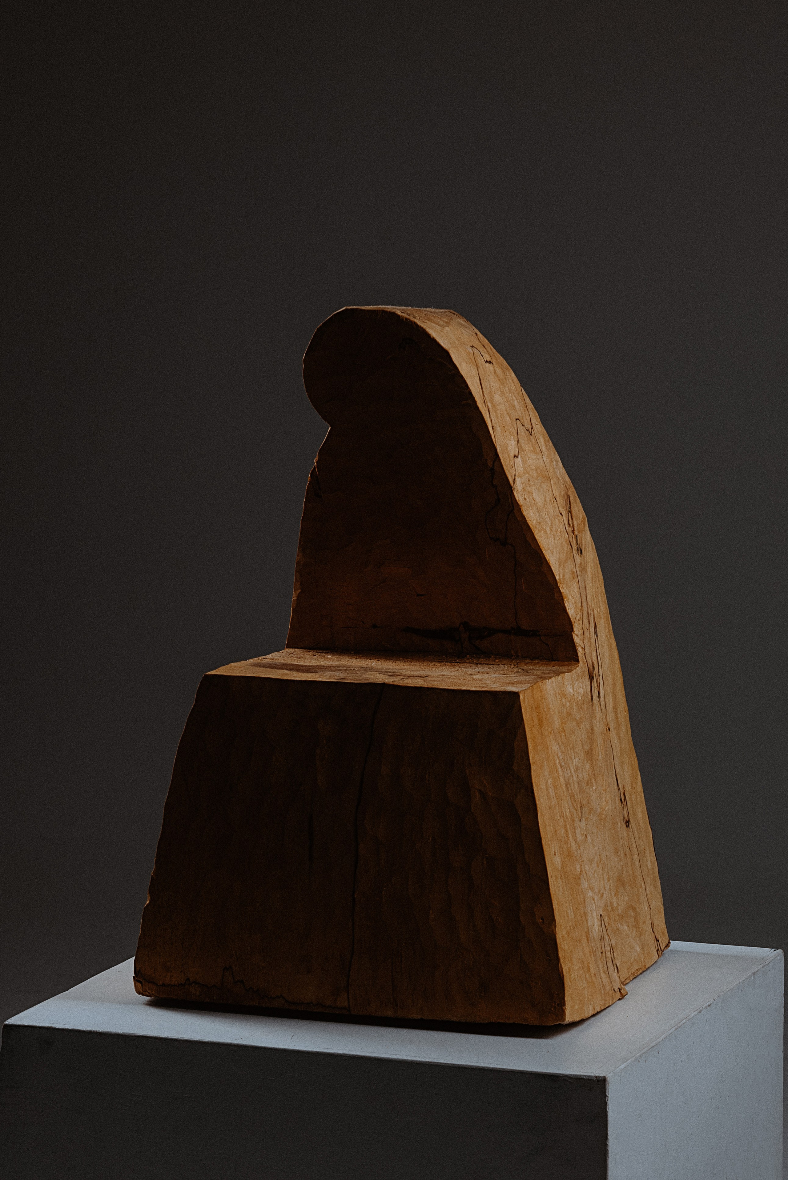 Скульптура "Благое молчание", 2023 год, дерево 30*40*55