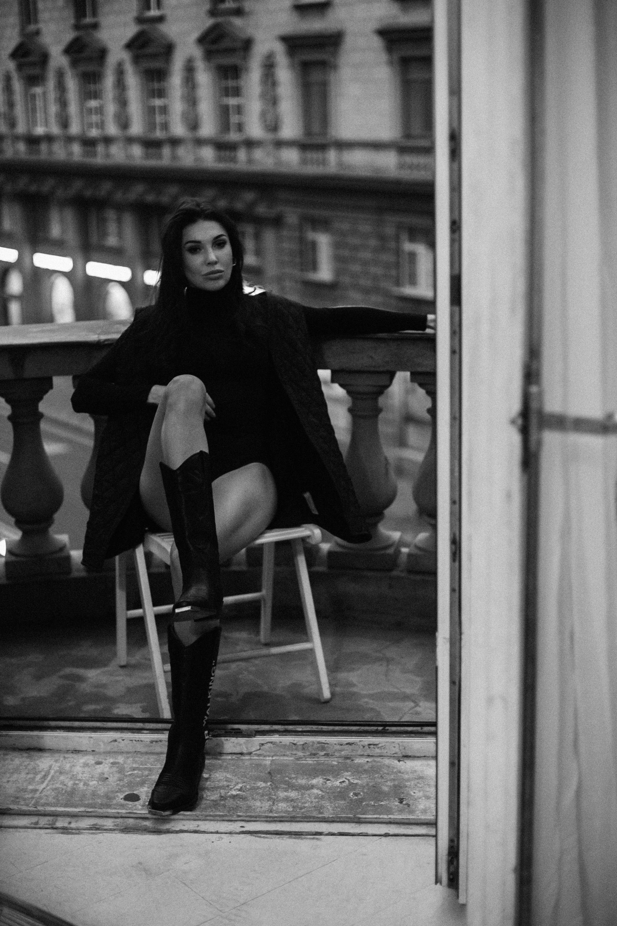 Вероника (съемка на балконе). Фотограф в Москве и Санкт-Петербурге Дарина