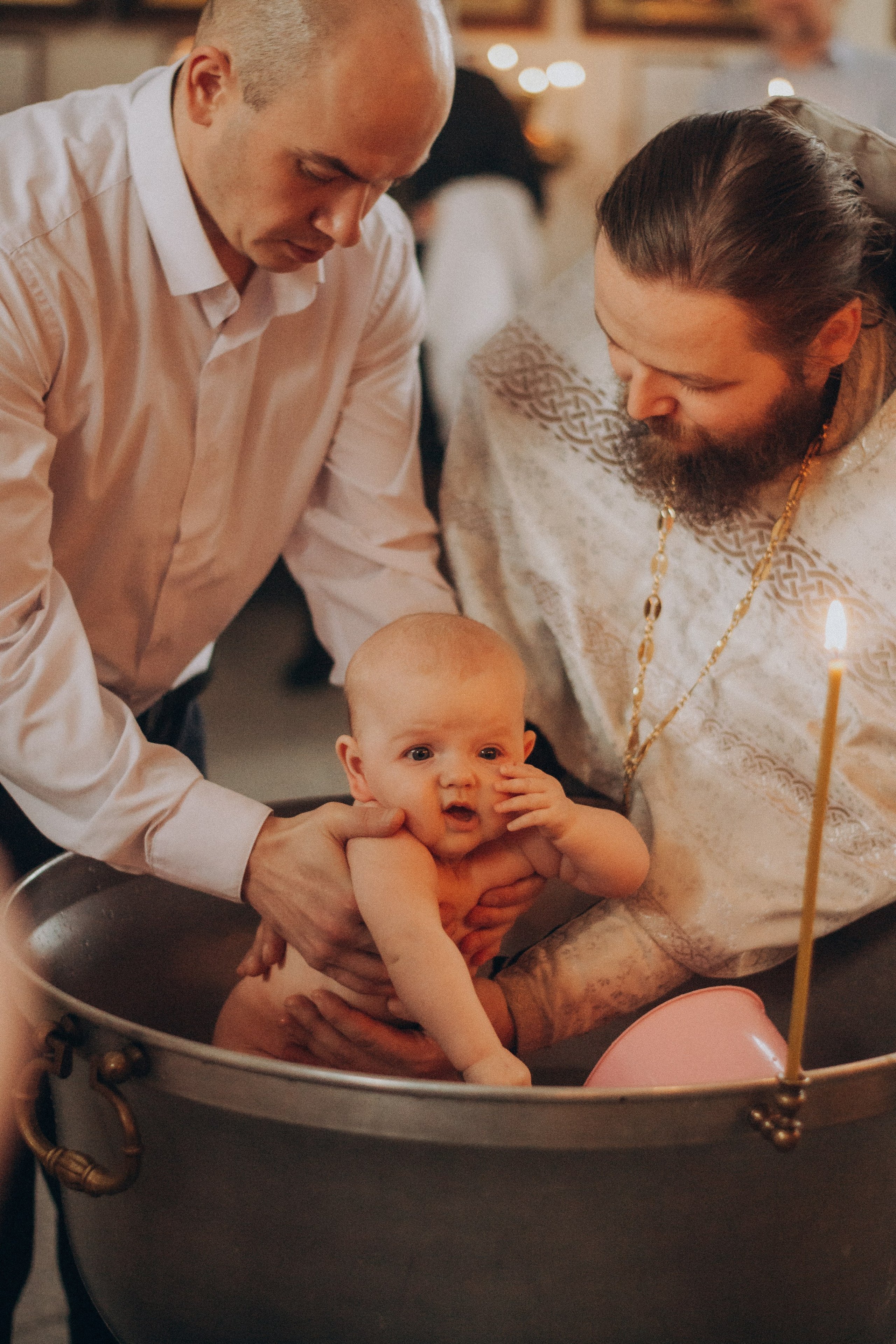 Таинство крещения. Фотограф Харп Лабытнанги