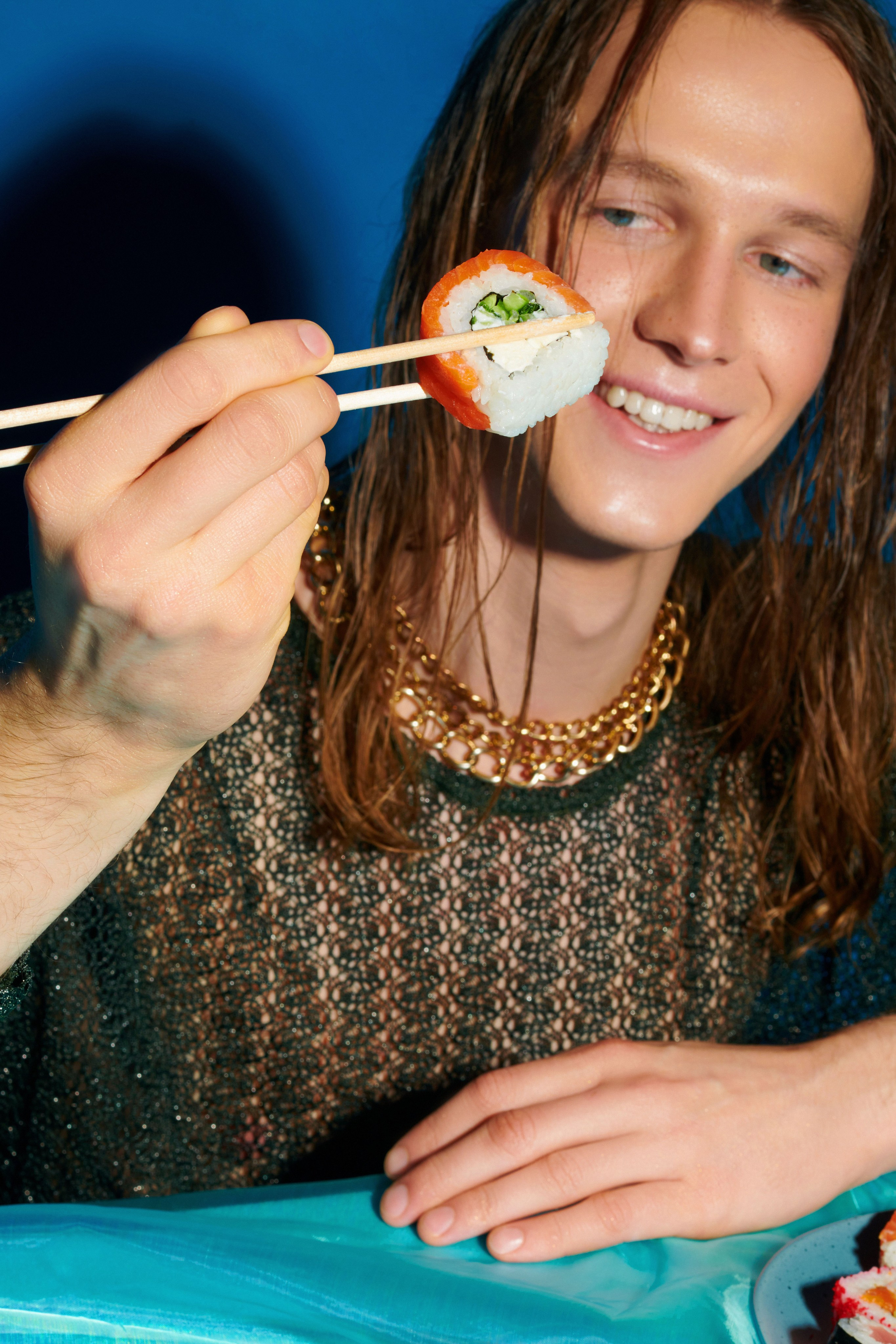 Рекламная съемка для «Sushi star». Натали де Шан | исследователь моды, креативный стратег