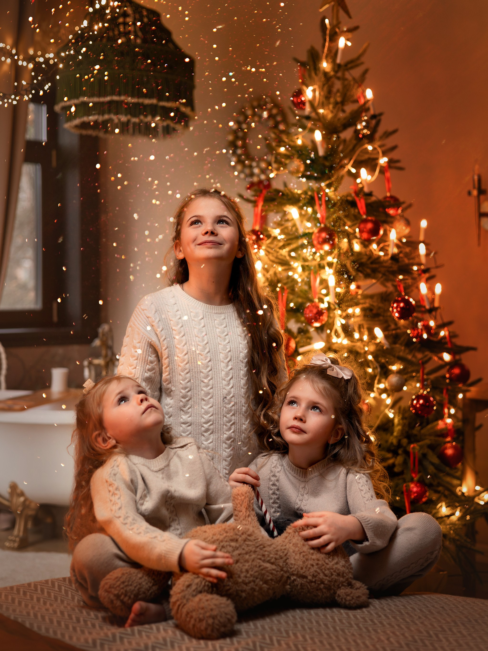 Новогодняя семейная съемка. Детский и семейный фотограф Елена Михайлова в Москве