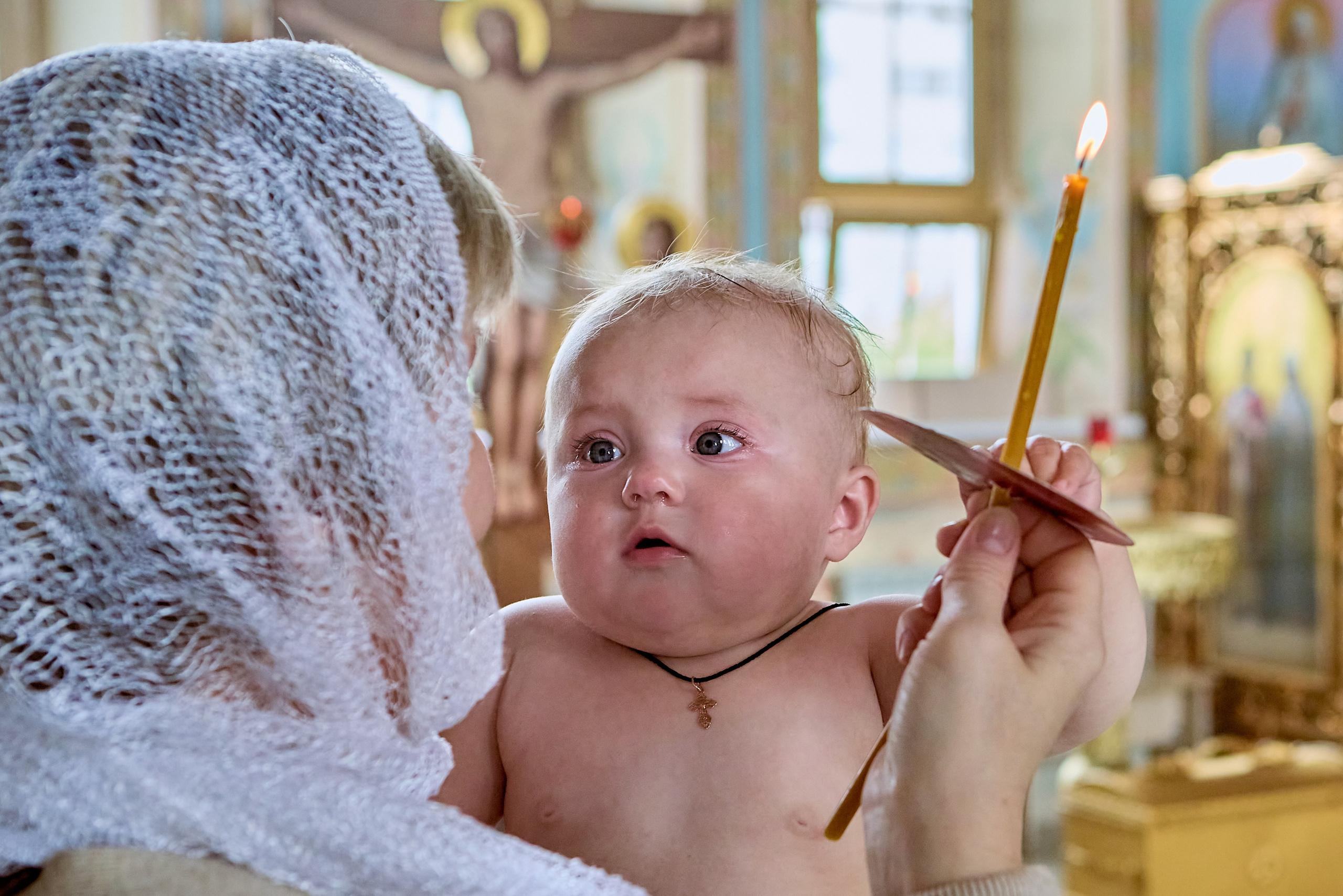 Фотосессия таинства Крещения младенца Евсевии г Дзержинск