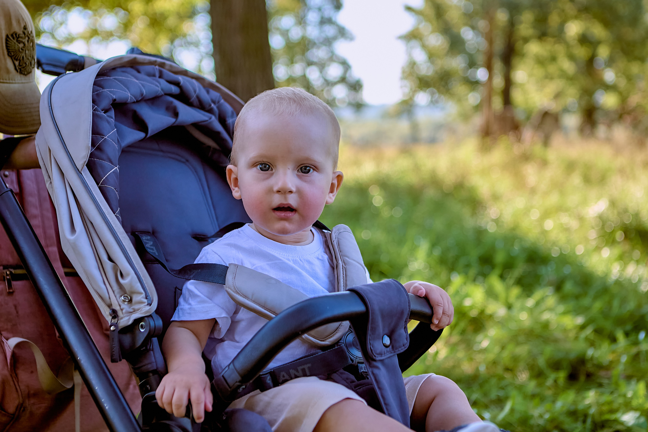 Младенец в коляске. Детский портрет малыша от православного фотографа Николая Голованова. г. Дзержинск