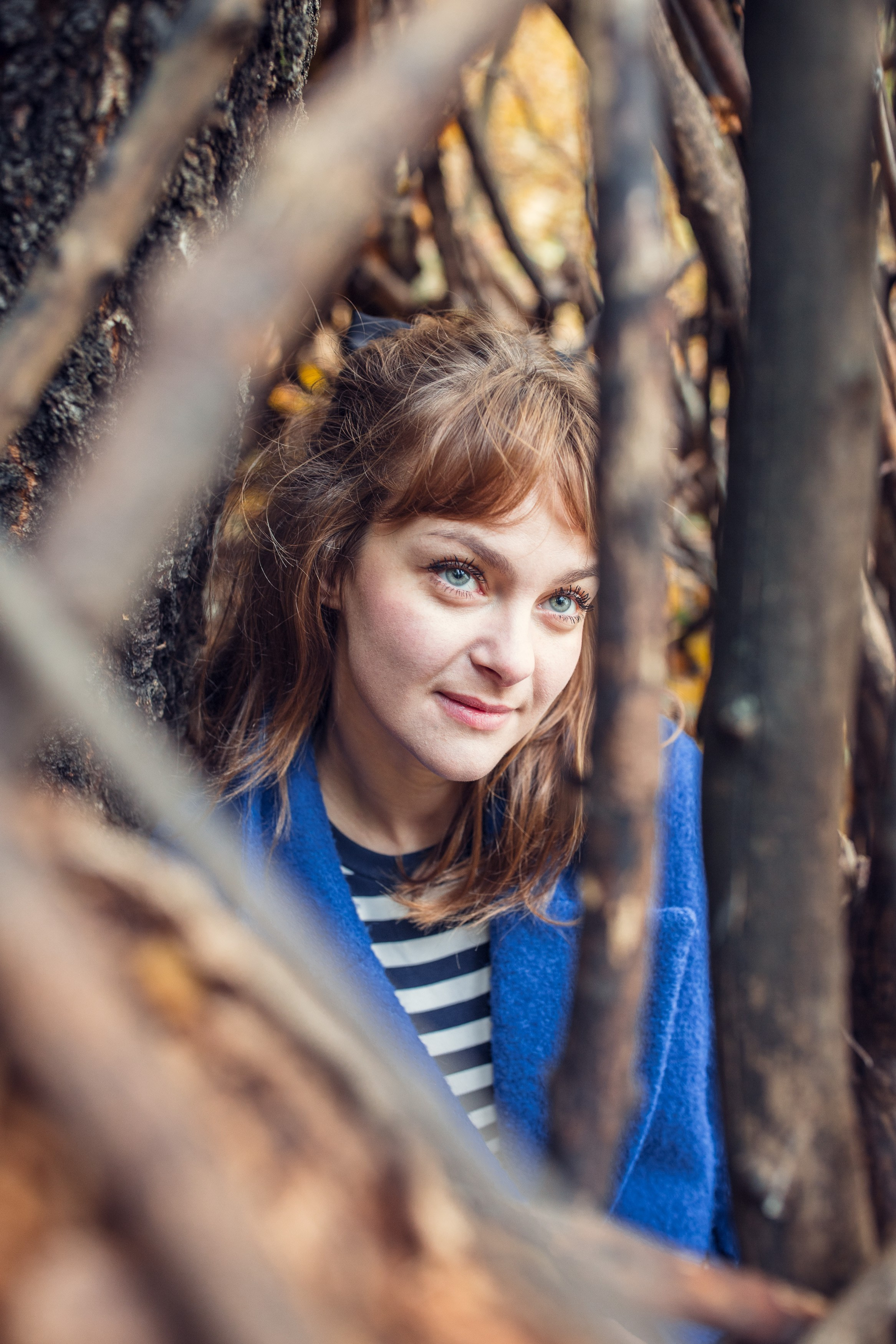 Осенняя прогулка Анны в Кусково. Фотограф — Евгений Свистков