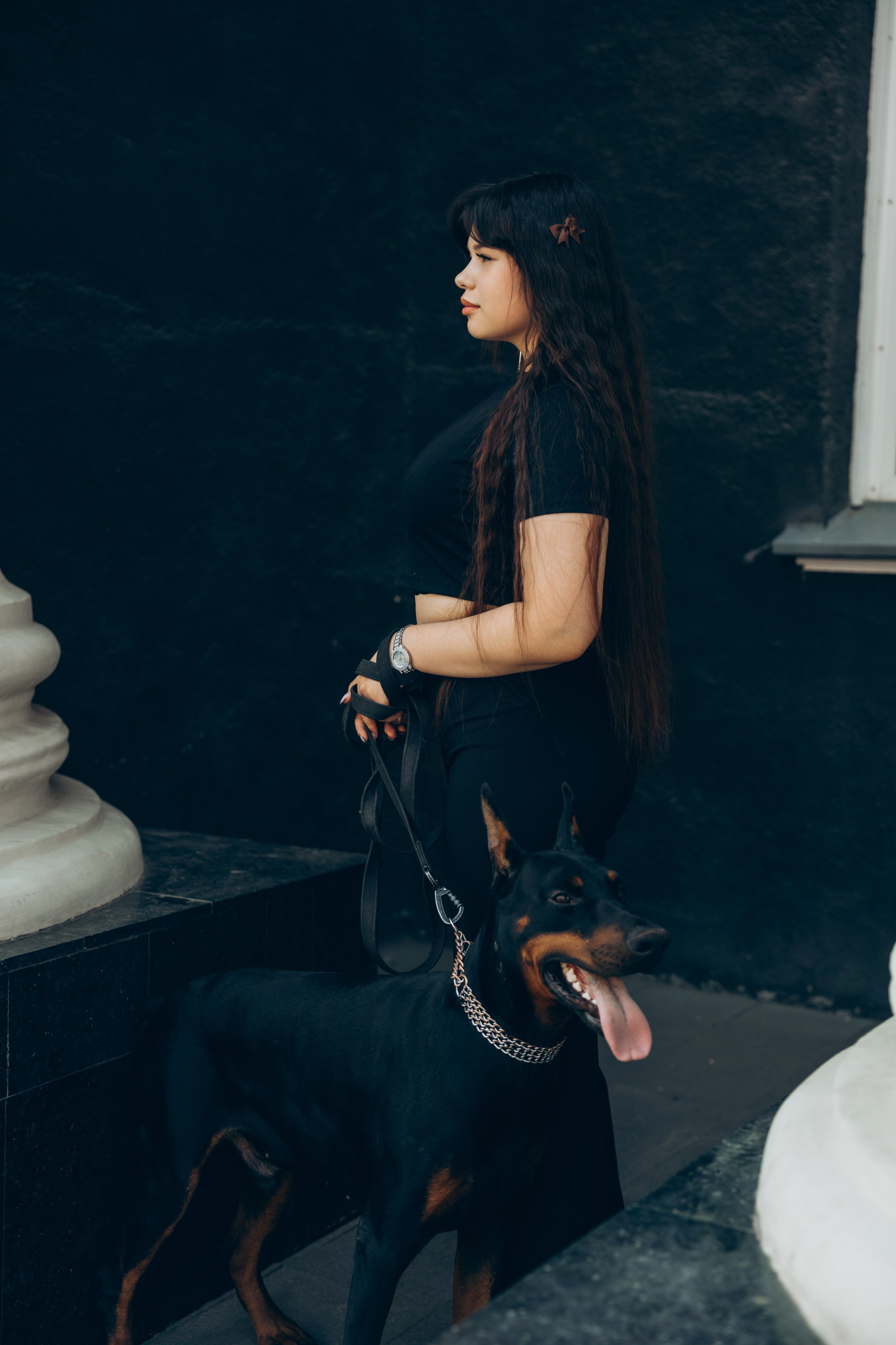 Фотосессия с доберманом. Свадебный, семейный фотограф в Иркутске Светлана Макаричева