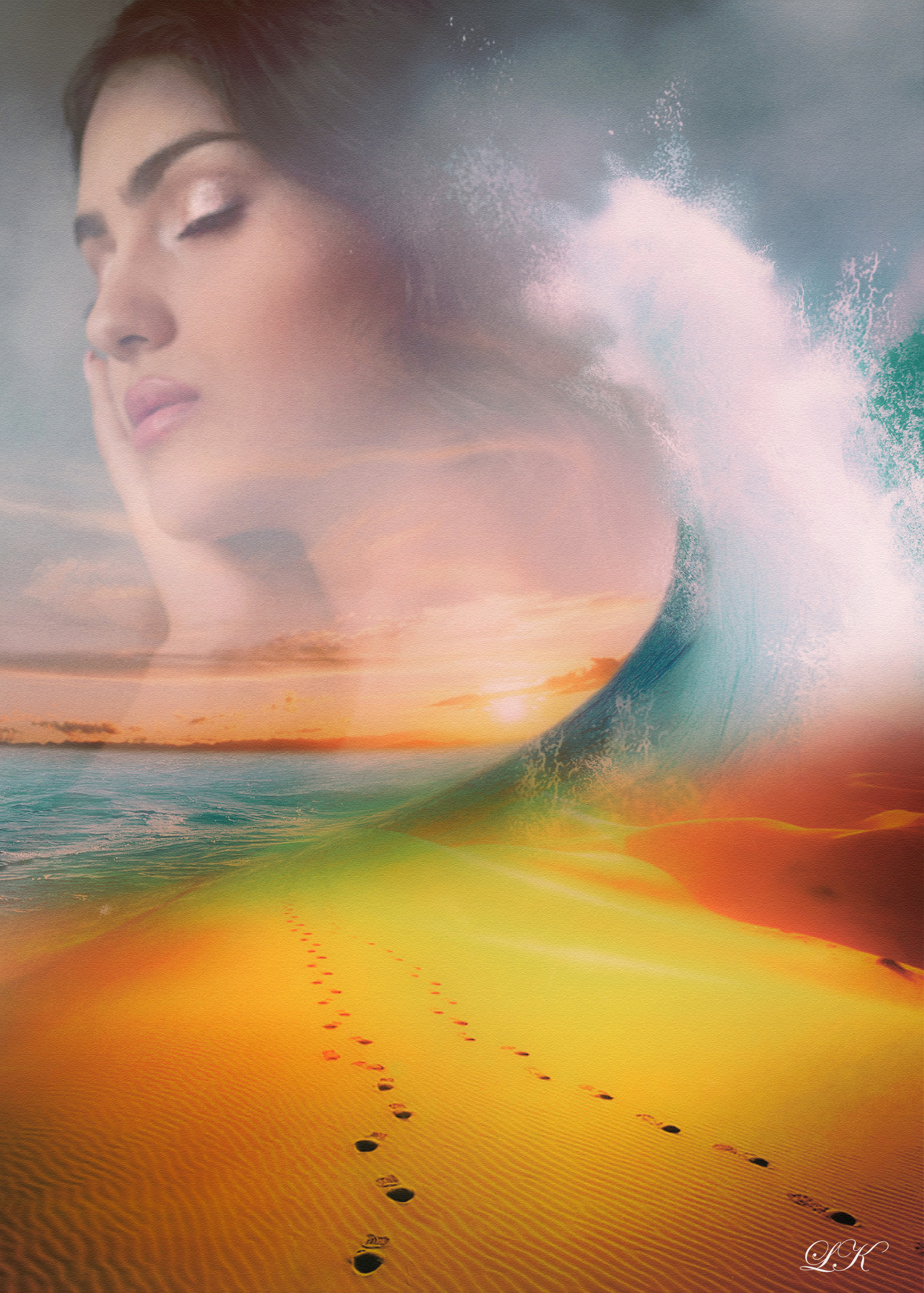 Абстракция женских портретов