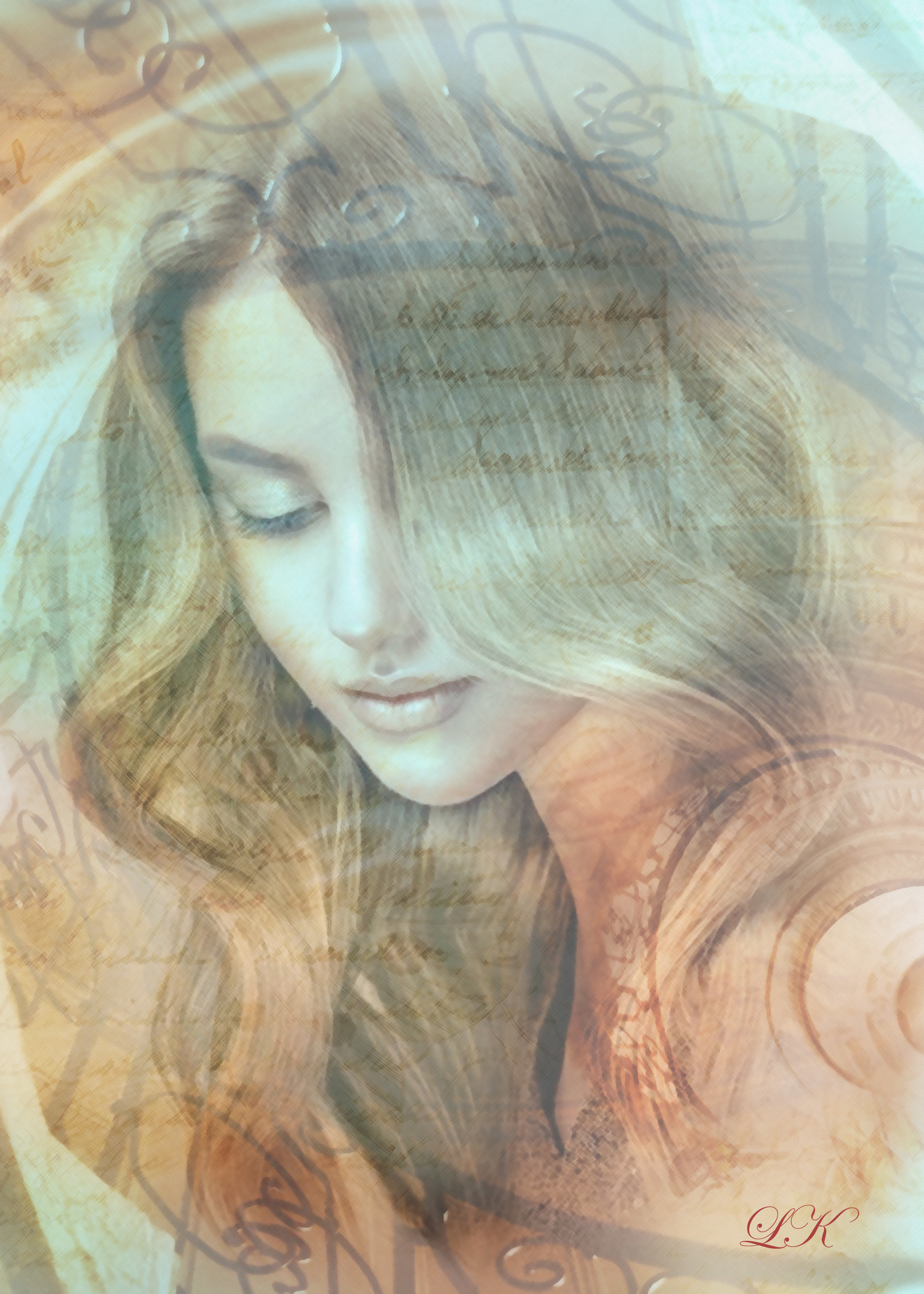 Абстракция женских портретов