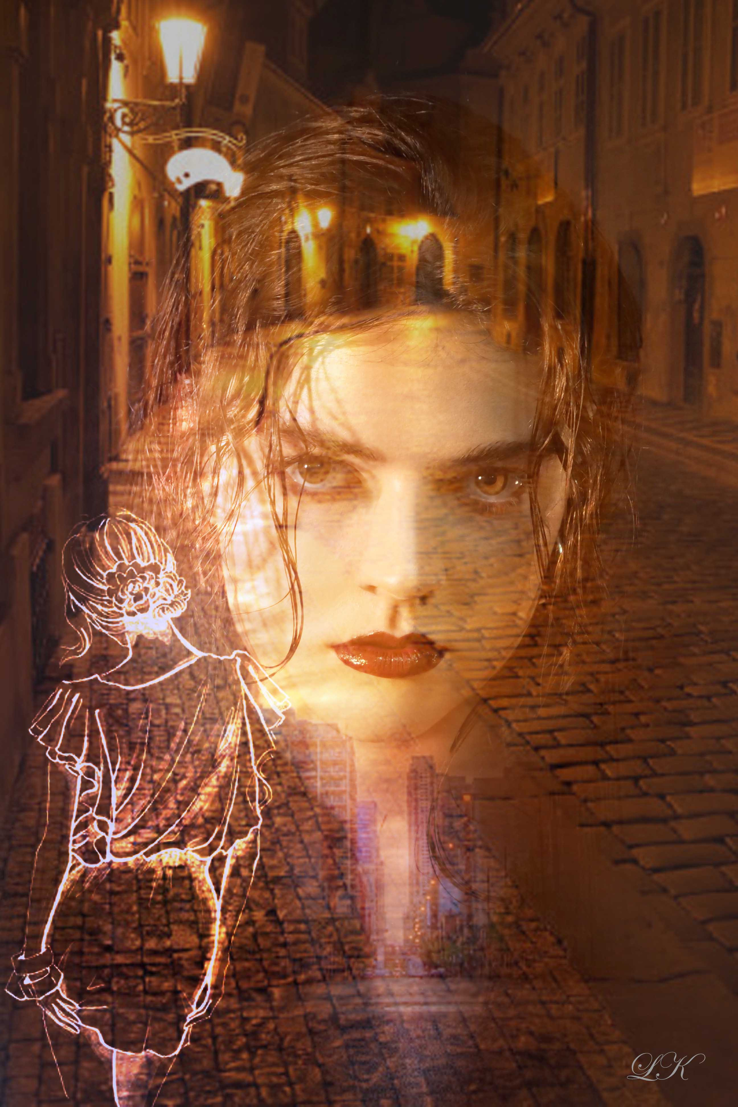 Абстракция женских портретов