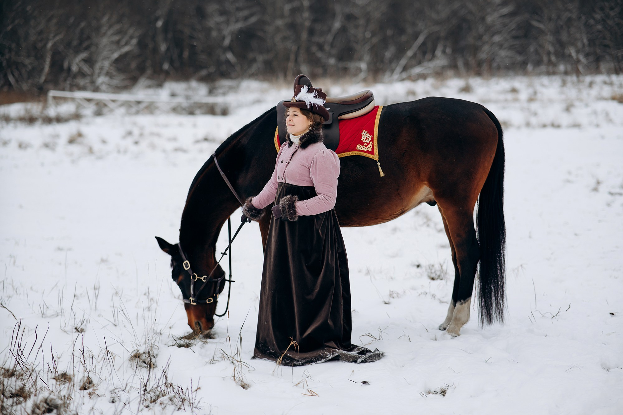 Фотосессия с лошадью в историческом образе. Свадебный и репортажный фотограф в Ярославле Евгений Сальников