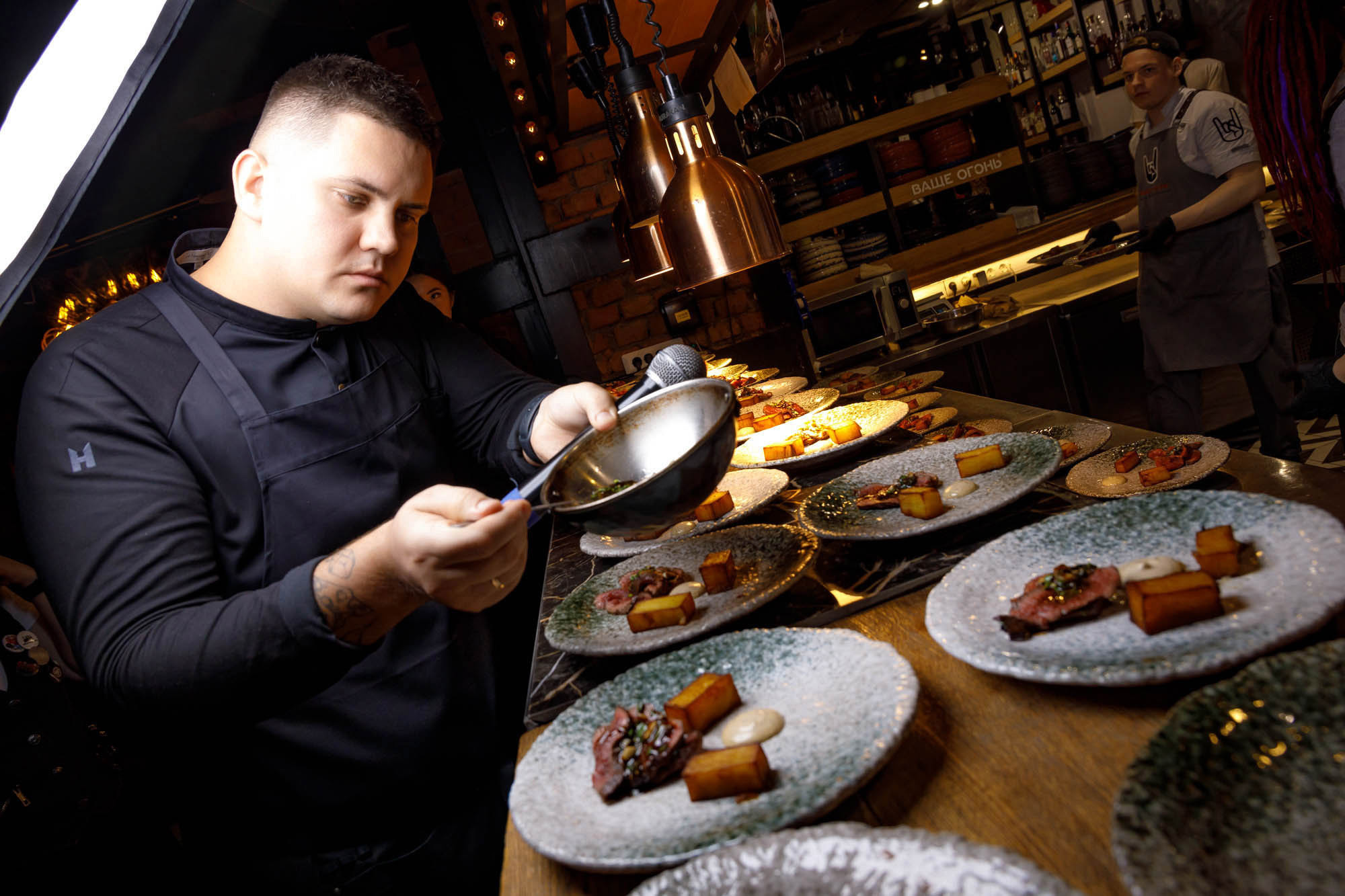 Ресторан Ваще Огонь 21 марта Гастроужин Горизонты. Фотограф в Самаре Максим Тырин