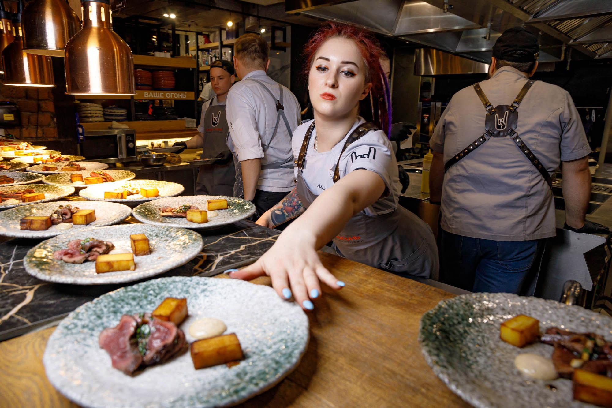 Ресторан Ваще Огонь 21 марта Гастроужин Горизонты. Фотограф в Самаре Максим Тырин