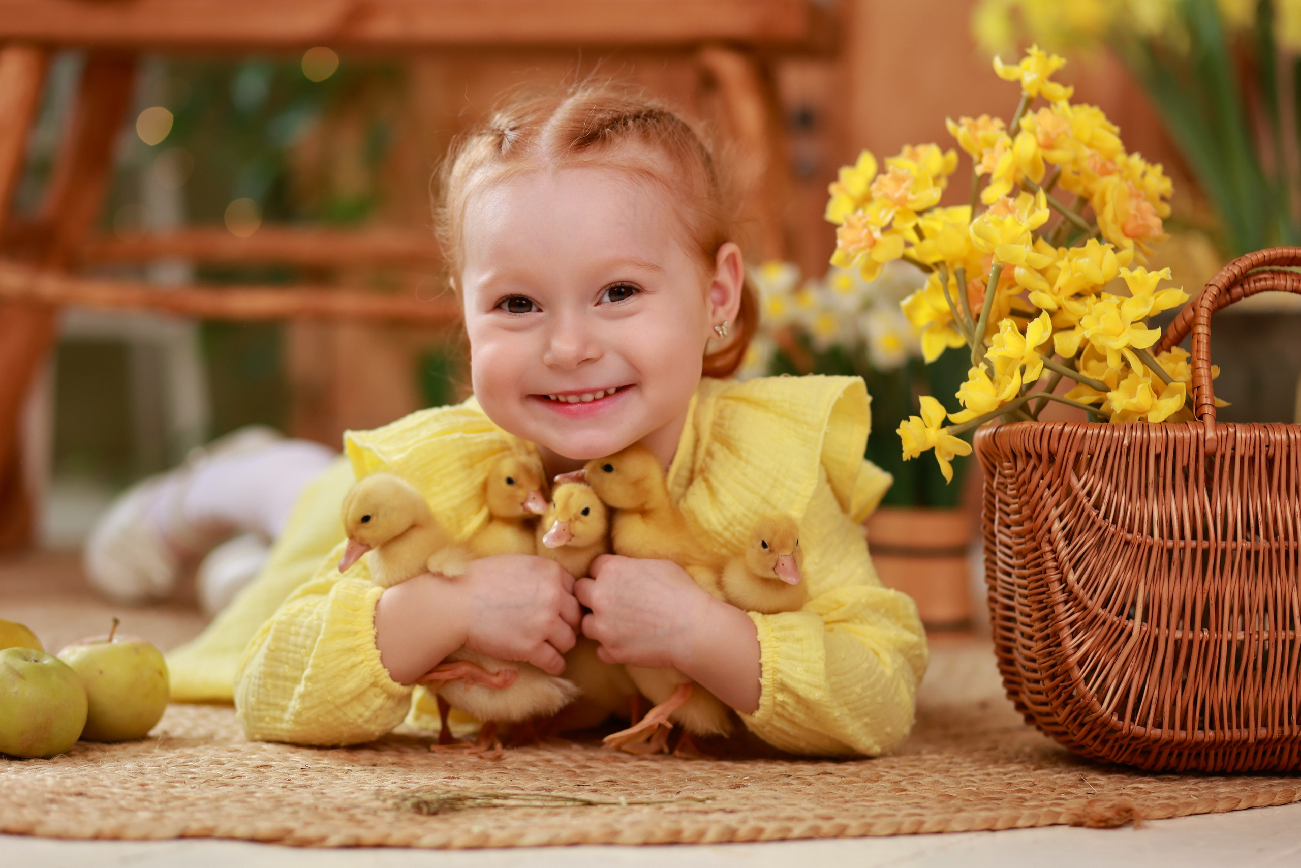«Светлая Пасха» с утятами. Детский семейный фотограф Краснодар