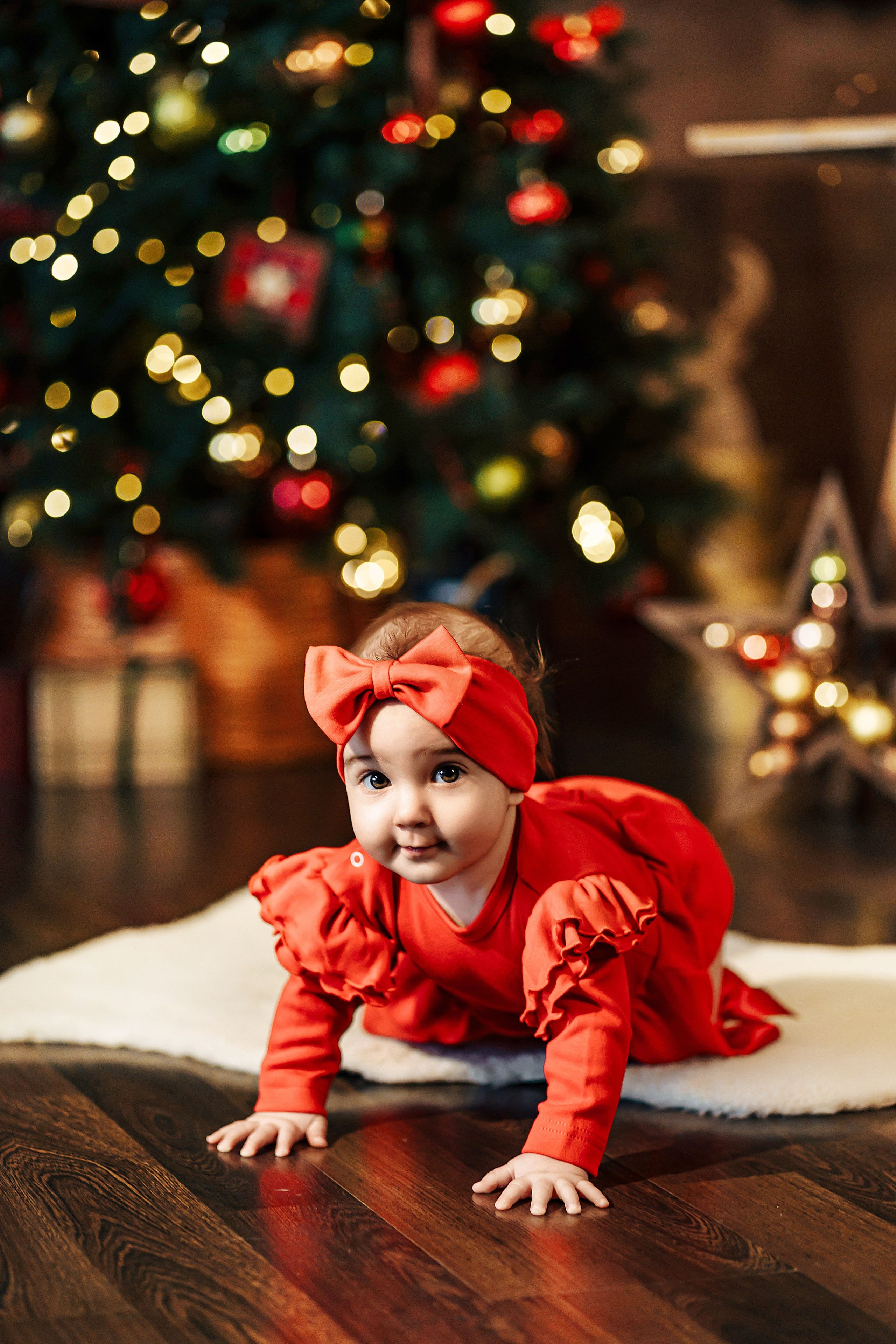 Семейная фотосессия в студии с ребенком