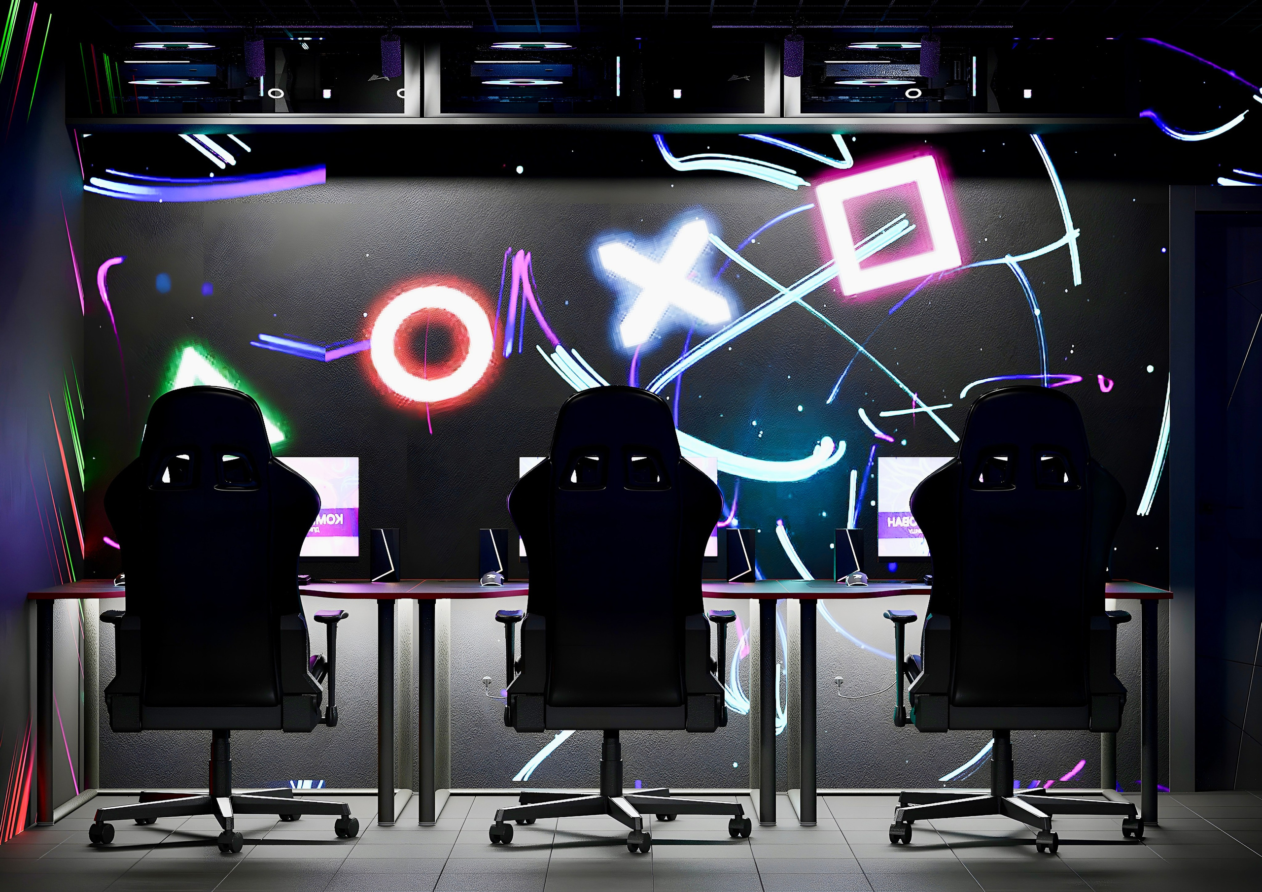 Компьютерный клуб «Soul Game» г. Санкт-Петербург. Батракова Наталья дизайнер интерьеров Санкт-Петербург Москва Архангель