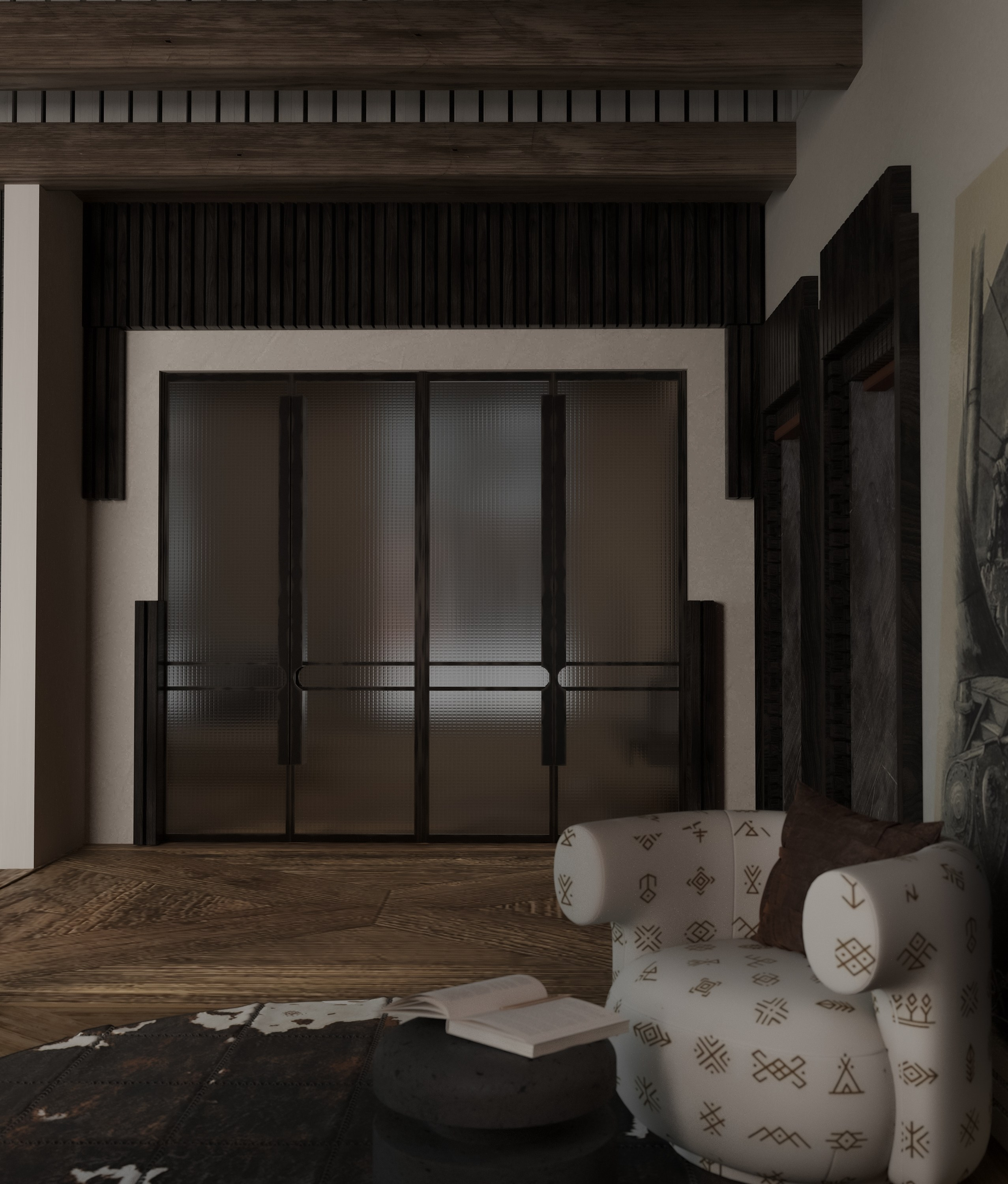 Деревянный дом в Русском стиле. Дизайнер интерьеров Куклина Ксения