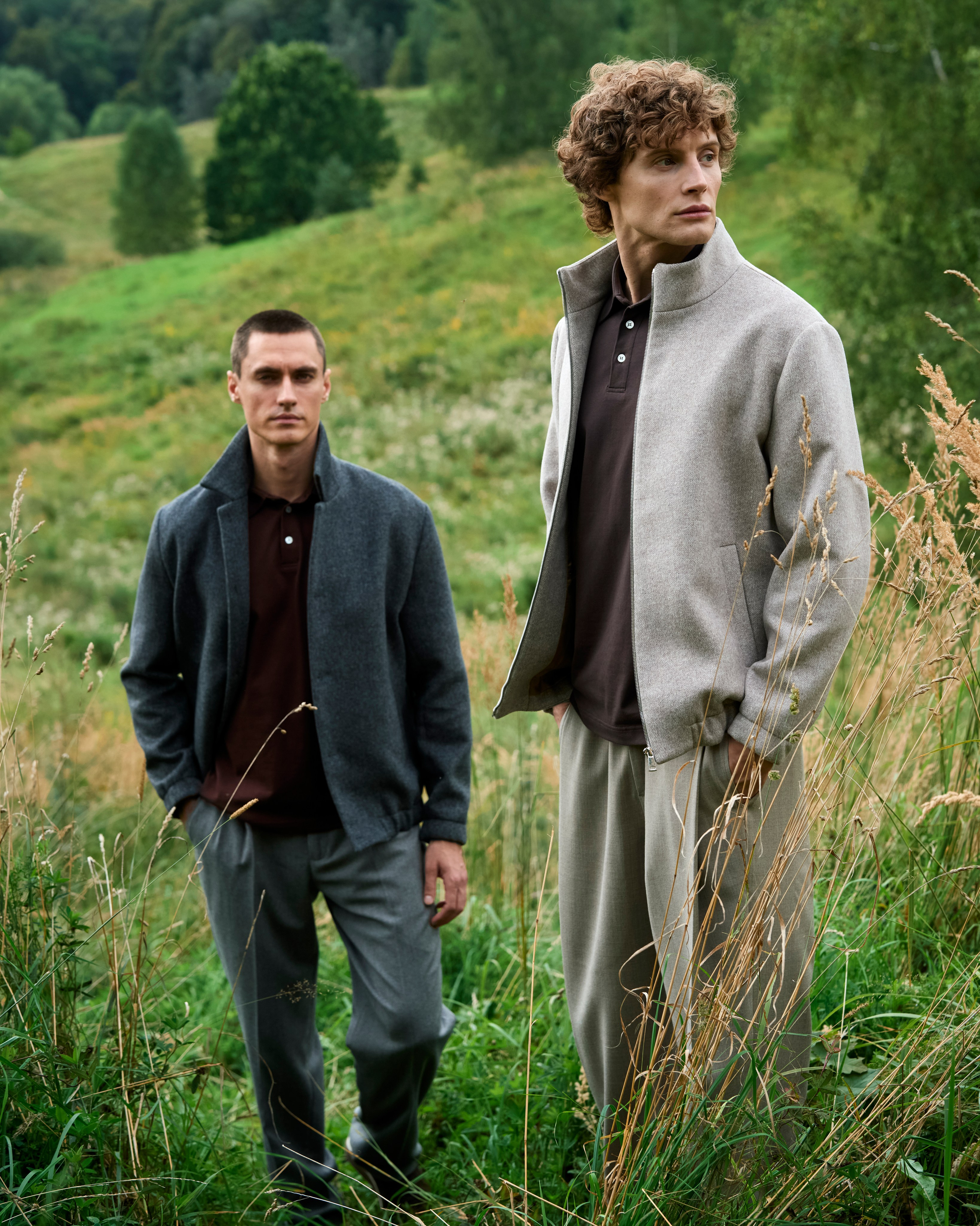 Креативная съемка одежды на улице