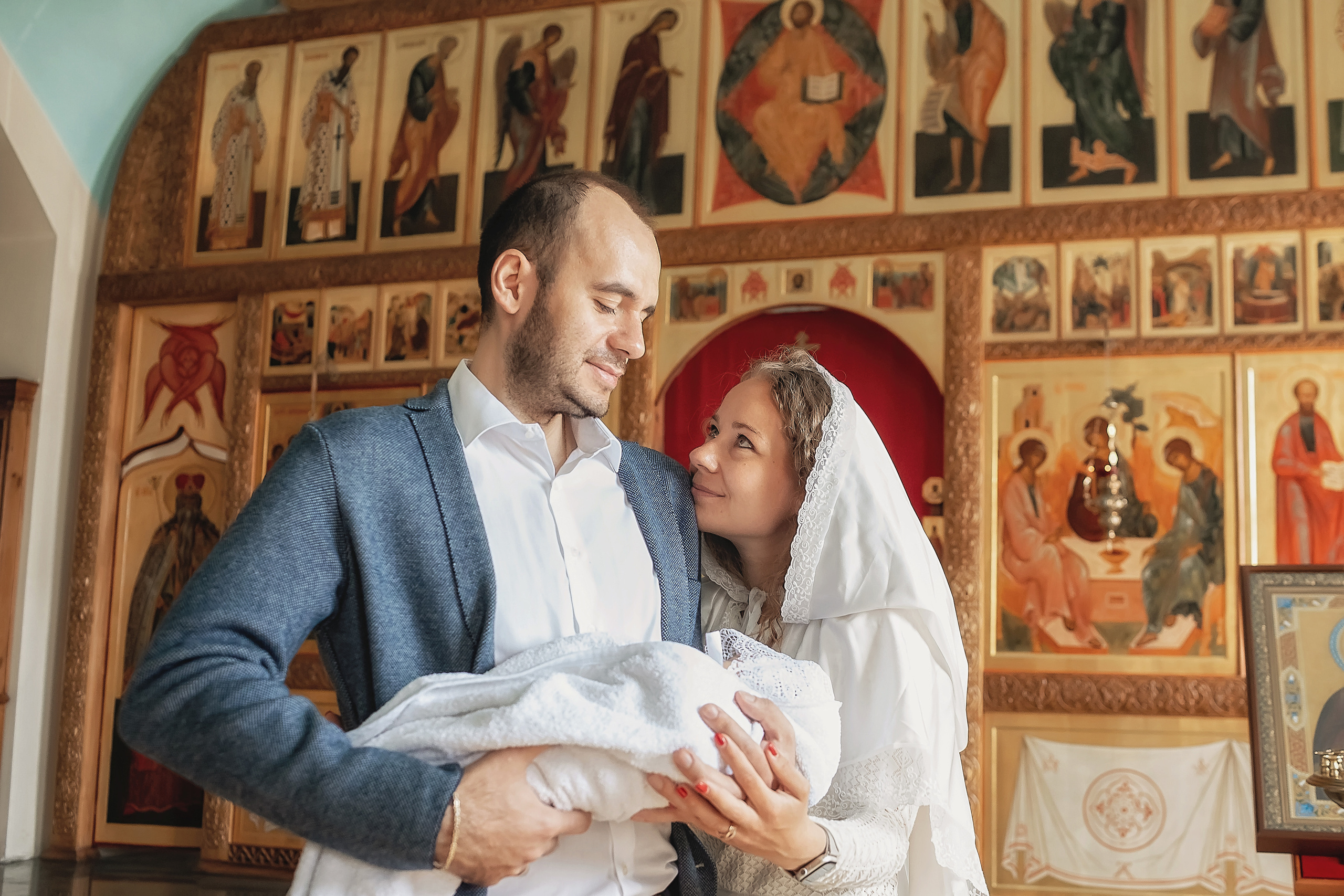Крещение Льва. Фотограф на Таинство Крещения и Венчания в Москве и МО