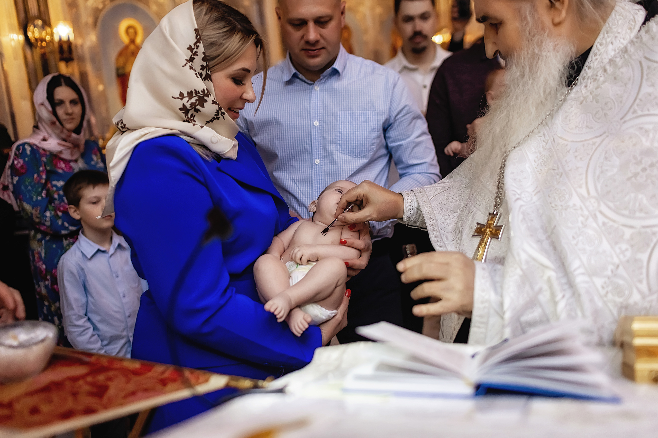 Таинство Крещения Анфисы. Фотограф на Таинство Крещения и Венчания в Москве и МО