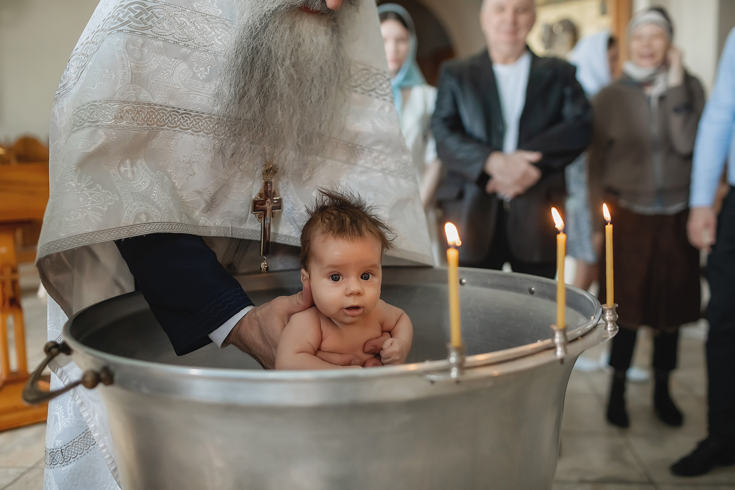 Крещение Льва. Фотограф на Таинство Крещения и Венчания в Москве и МО
