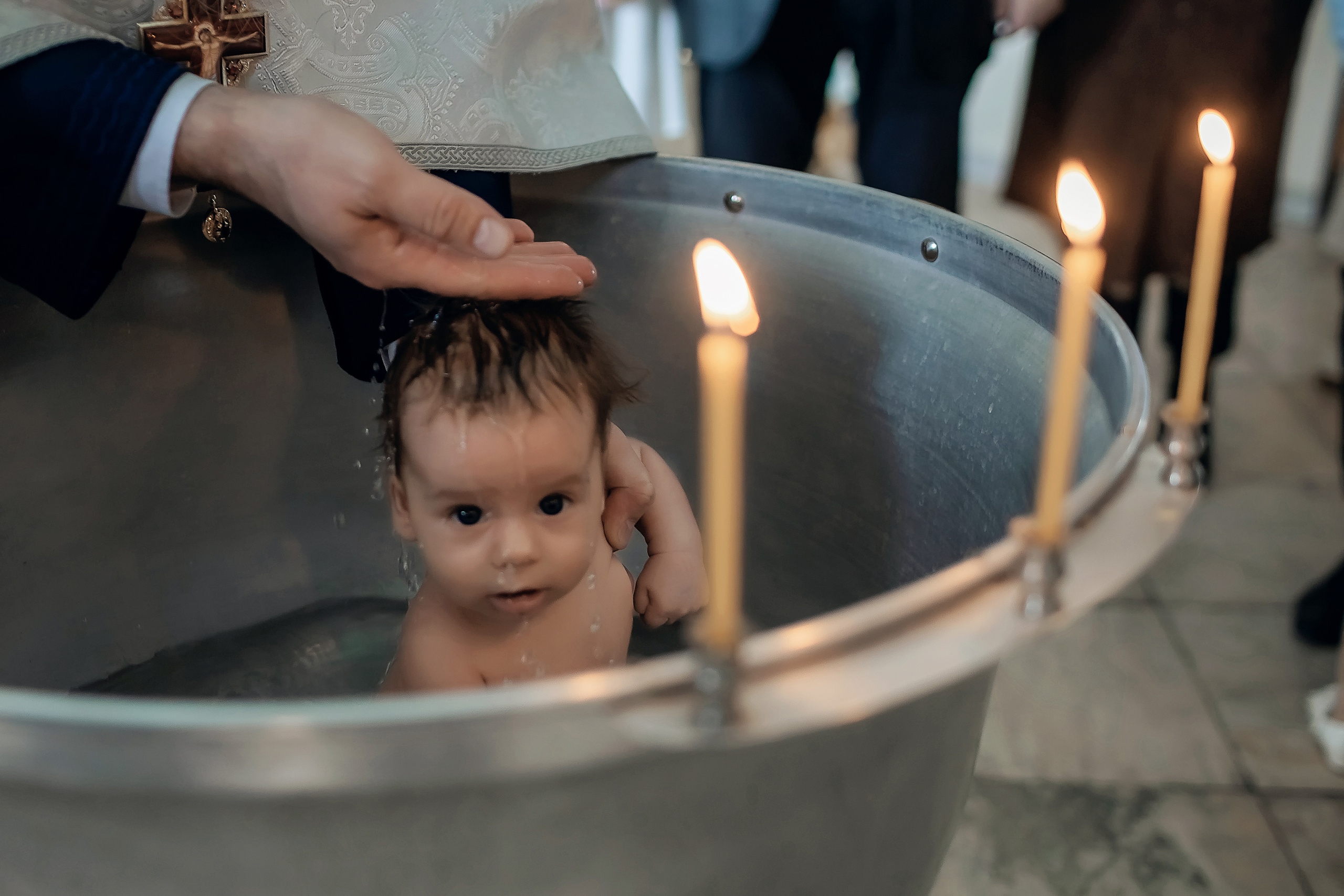 Крещение Льва. Фотограф на Таинство Крещения и Венчания в Москве и МО