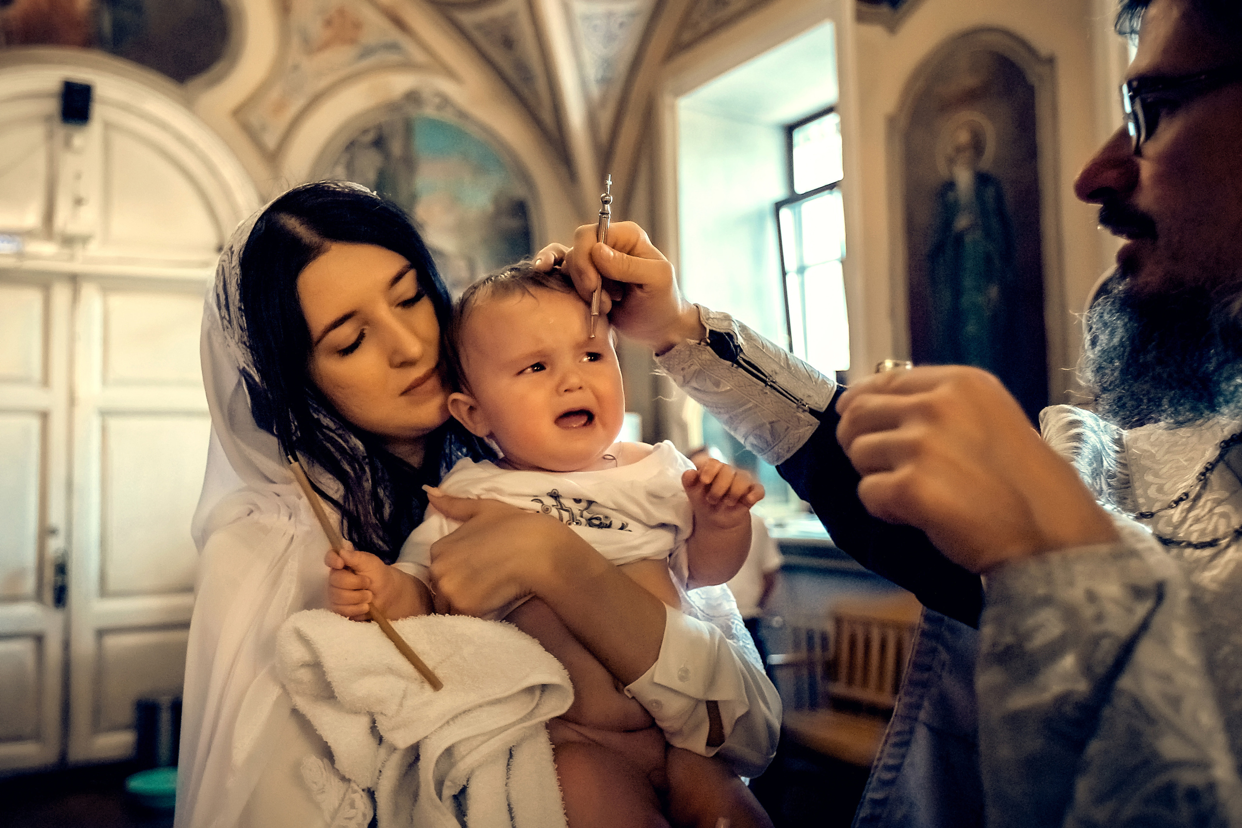 Крещение Михаила. Фотограф на Таинство Крещения и Венчания в Москве и МО