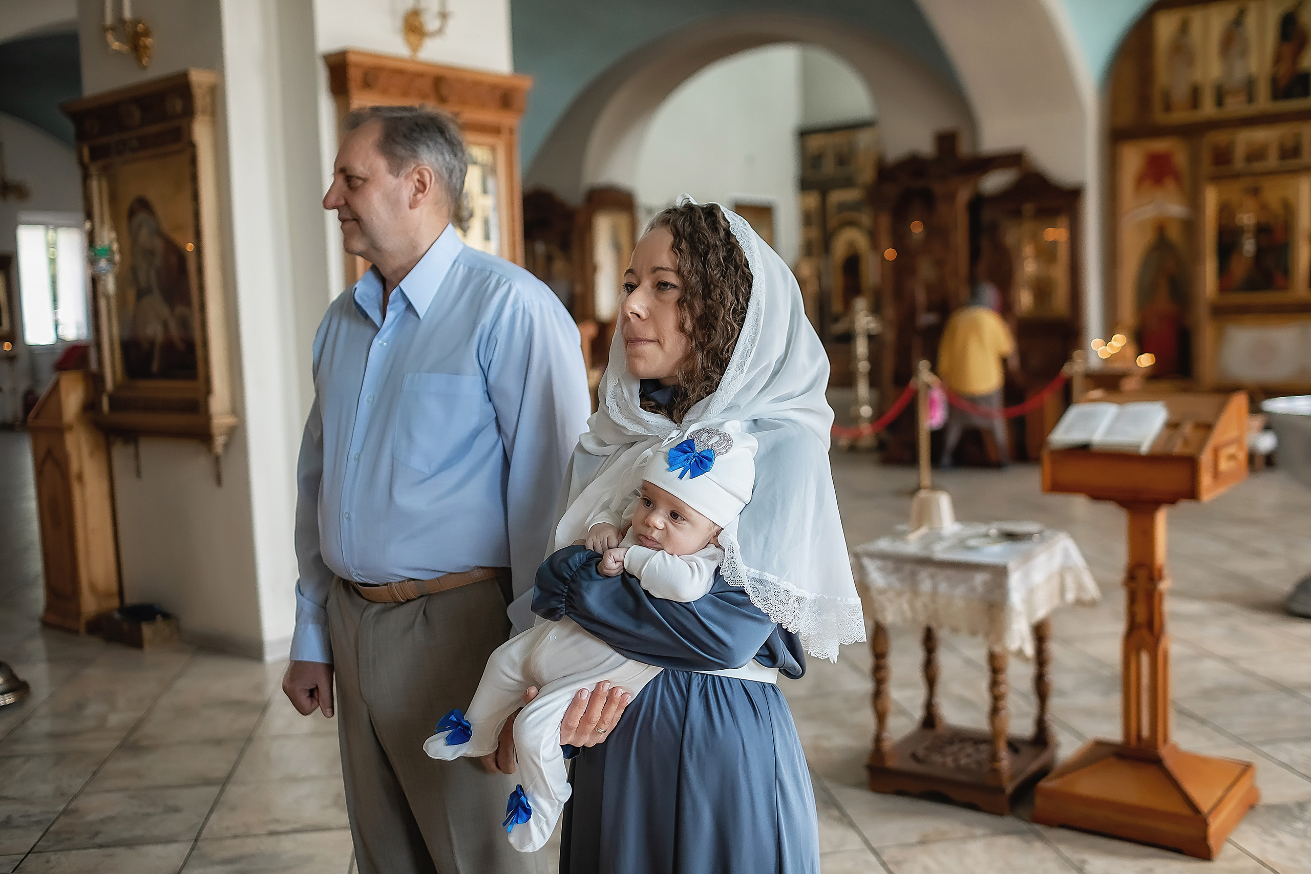 Крещение Льва. Фотограф на Таинство Крещения и Венчания в Москве и МО