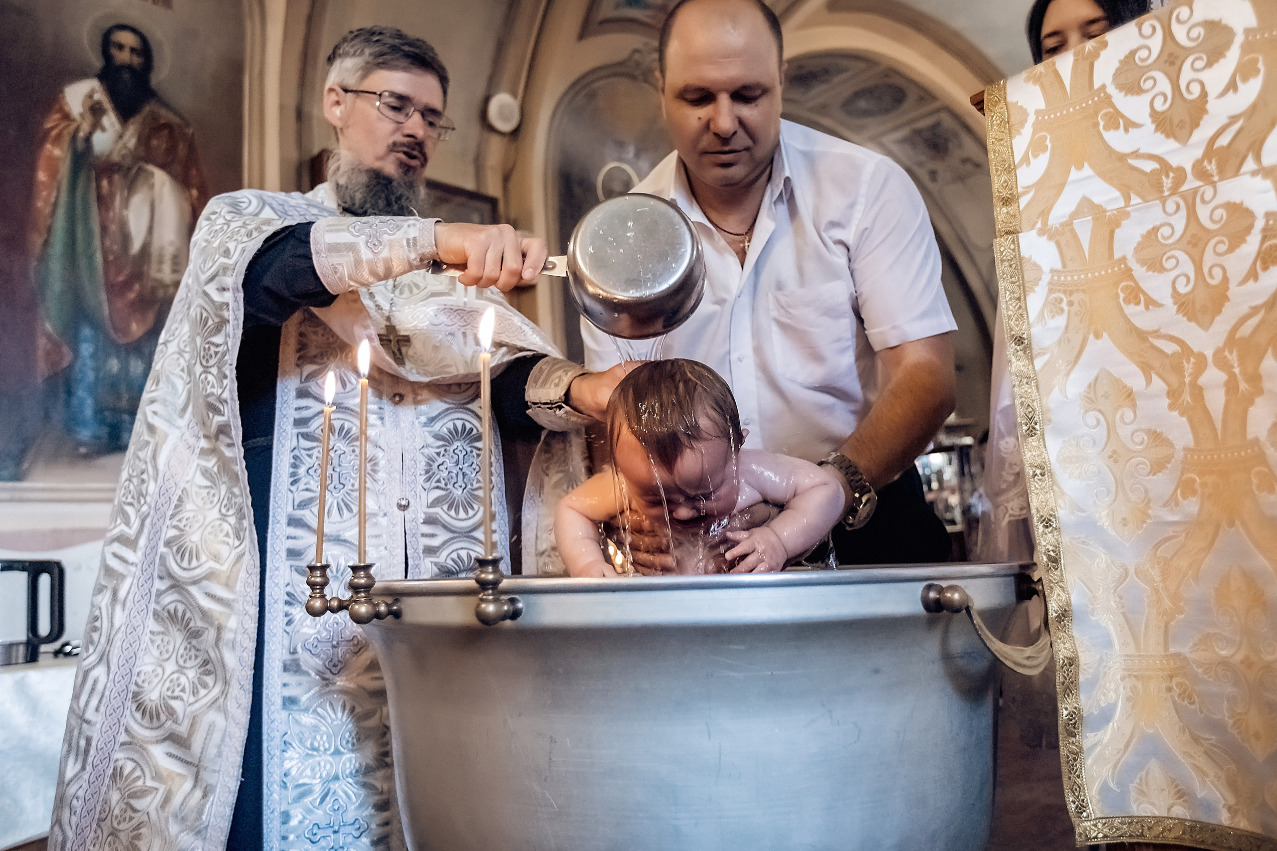 Крещение Михаила. Фотограф на Таинство Крещения и Венчания в Москве и МО