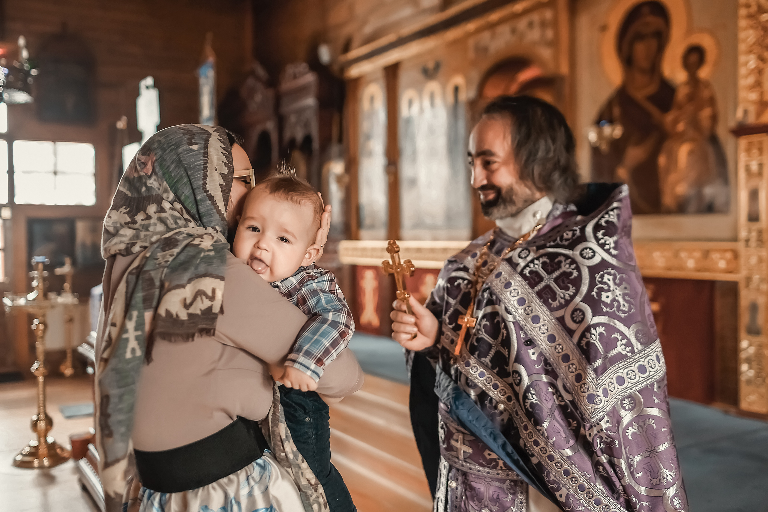 Таинство Крещения Семена. Фотограф на Таинство Крещения и Венчания в Москве и МО