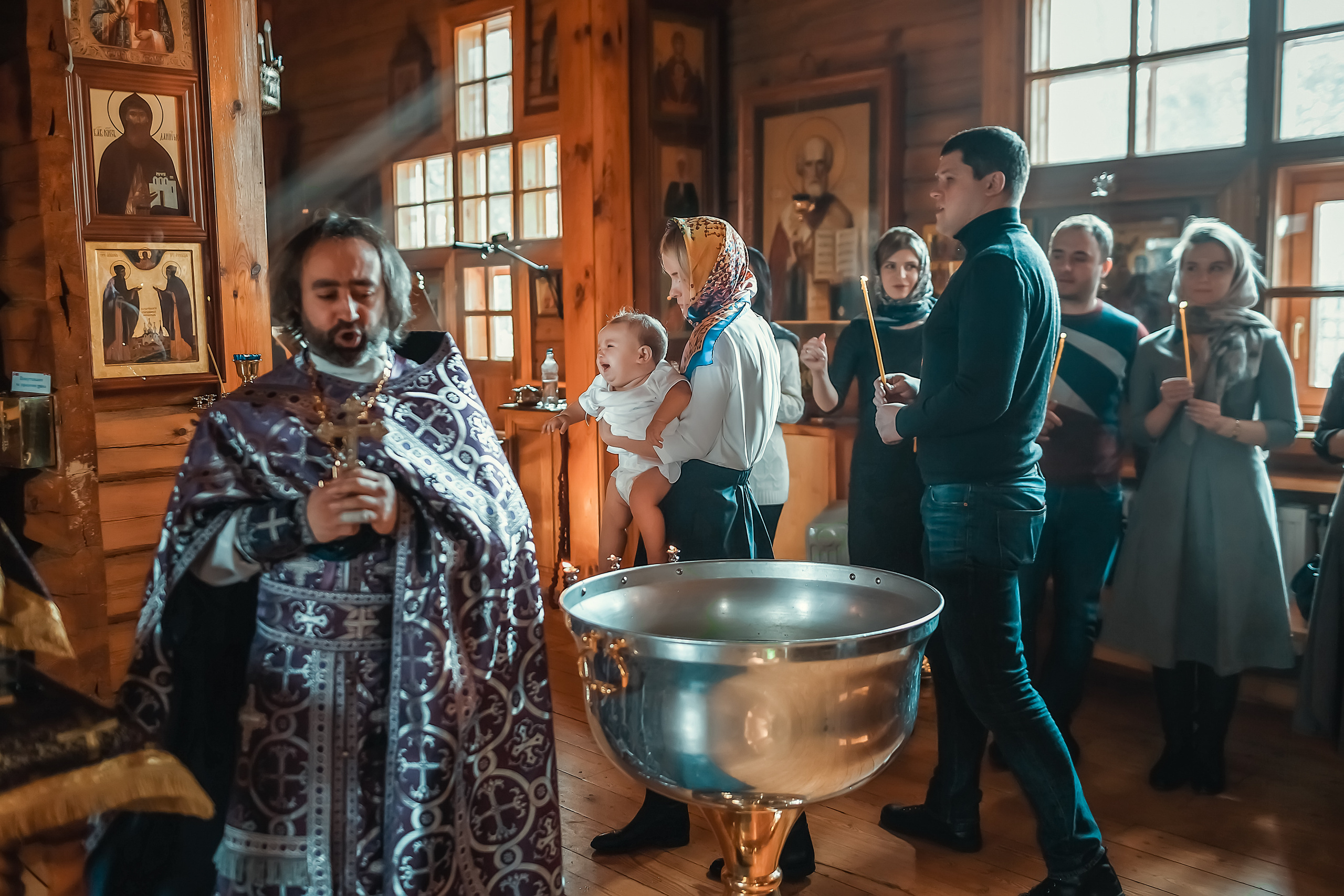Таинство Крещения Семена. Фотограф на Таинство Крещения и Венчания в Москве и МО