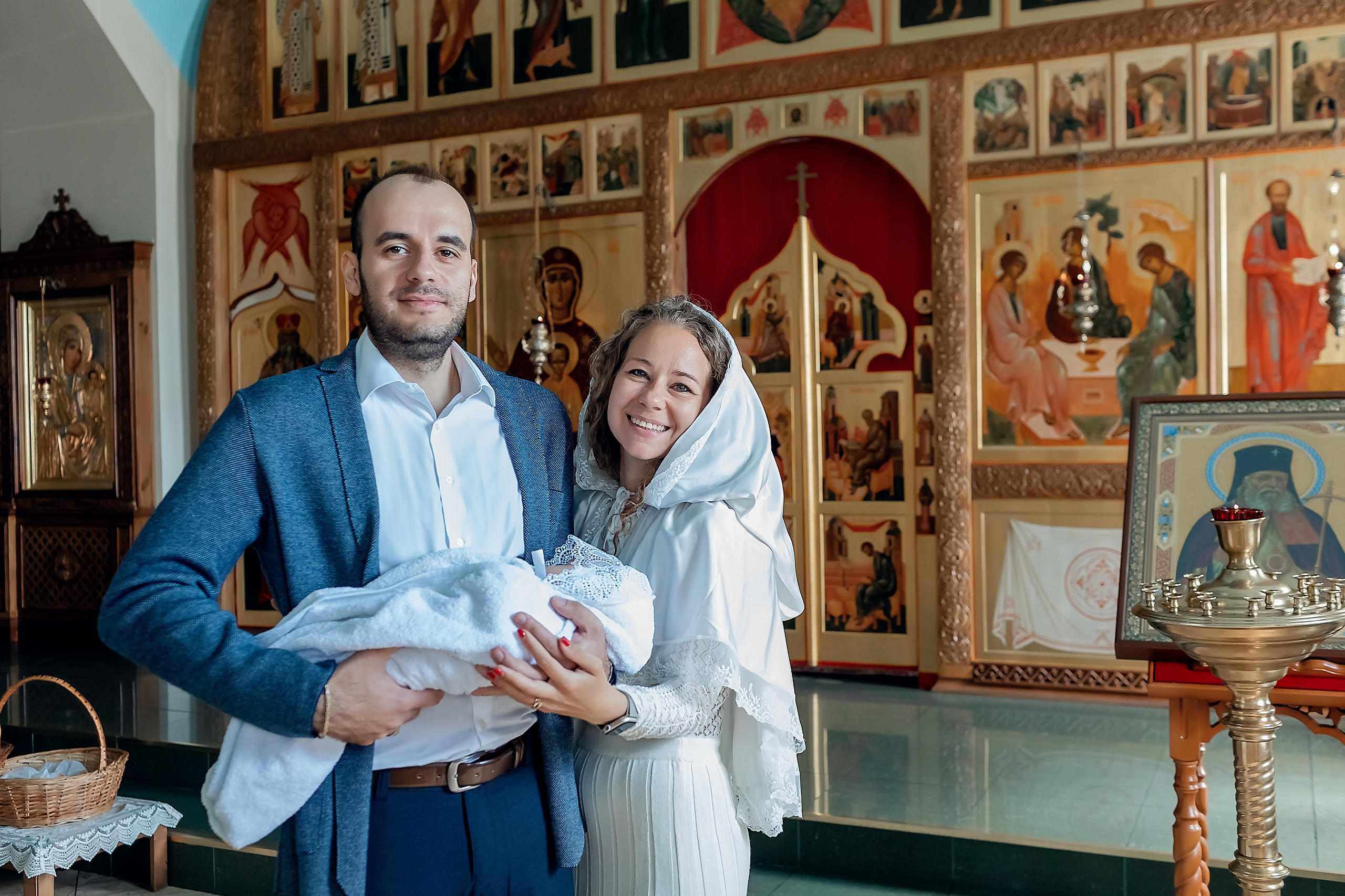 Крещение Льва. Фотограф на Таинство Крещения и Венчания в Москве и МО