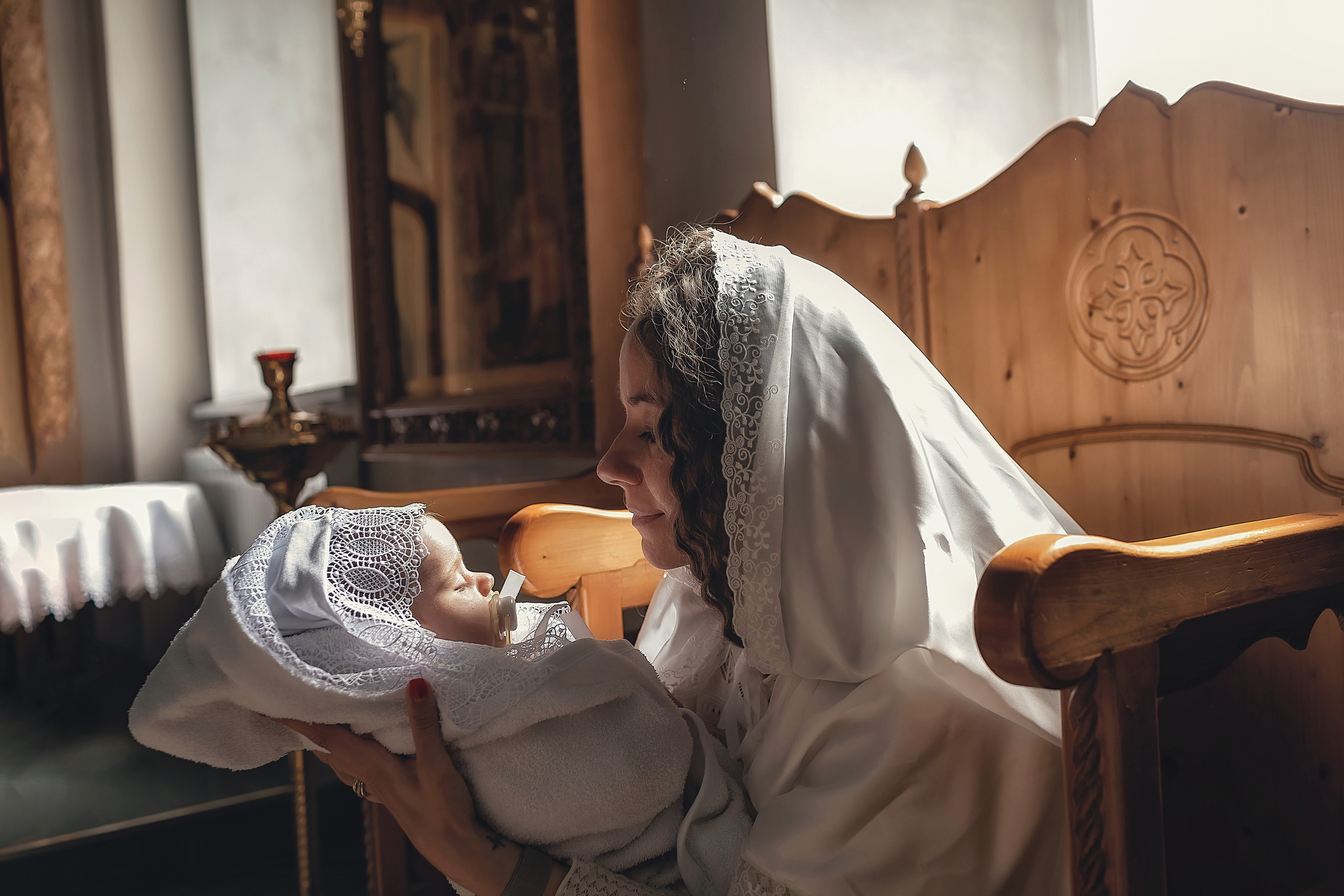 Крещение Льва. Фотограф на Таинство Крещения и Венчания в Москве и МО