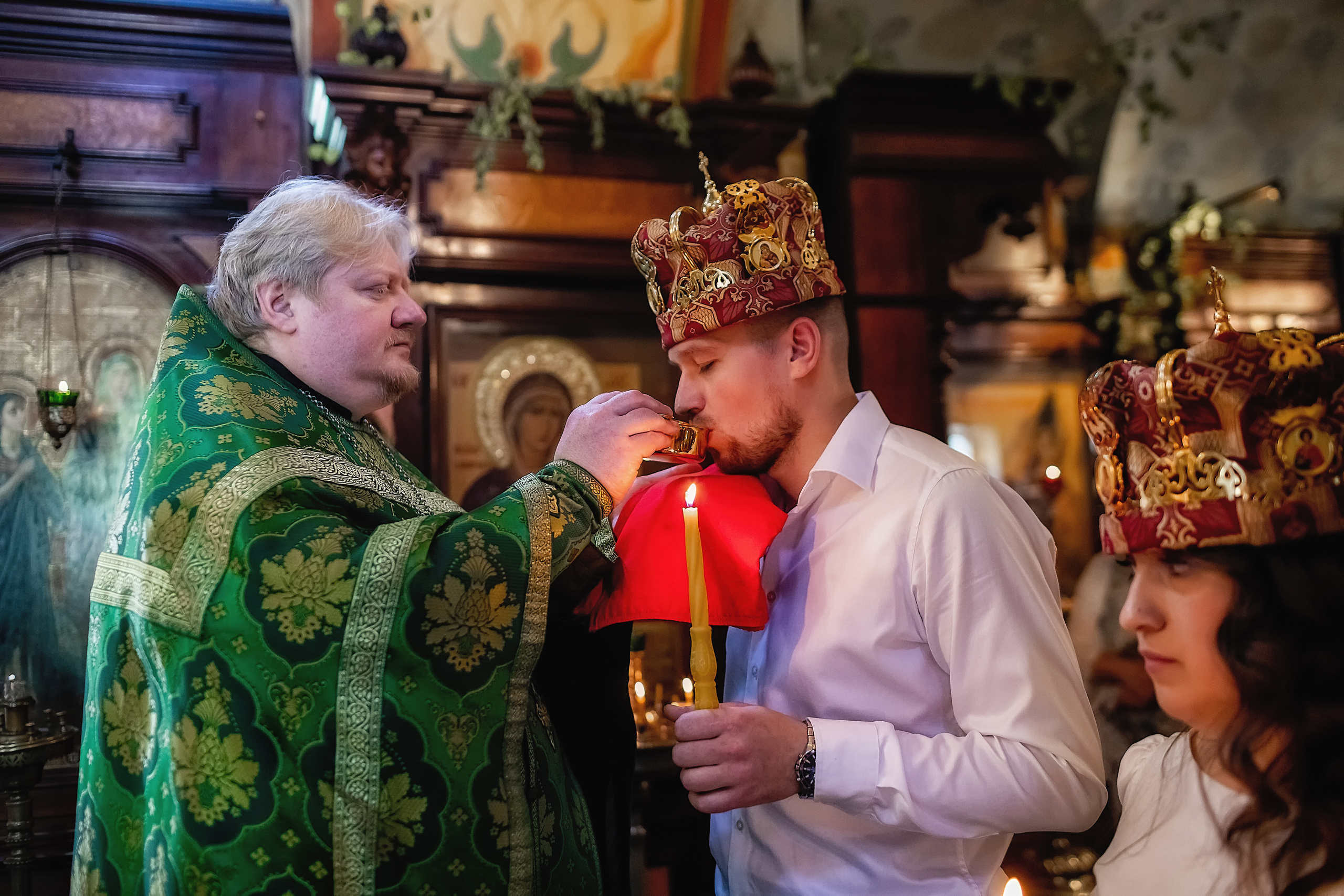 Константин и Татьяна. Фотограф на Таинство Крещения и Венчания в Москве и МО