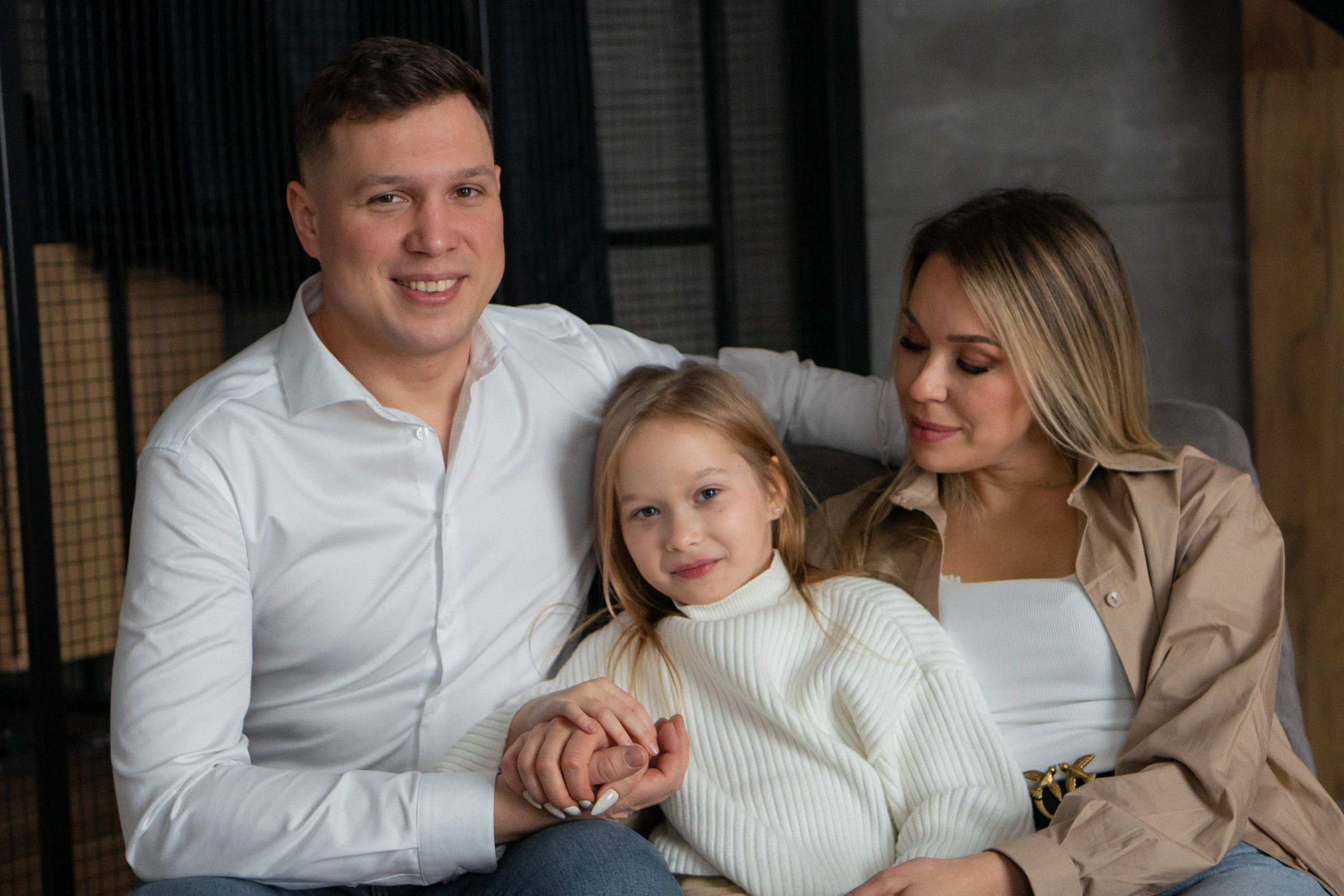 Семья К. Новогодняя история в студии. Фотограф Ольга Игорева