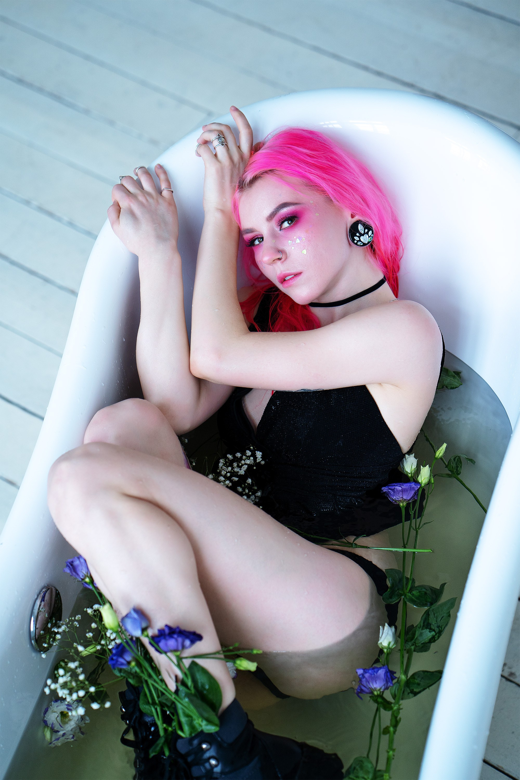 Аня. Цветы. Портретный фотограф в Санкт-Петербурге Александр Быстрицкий