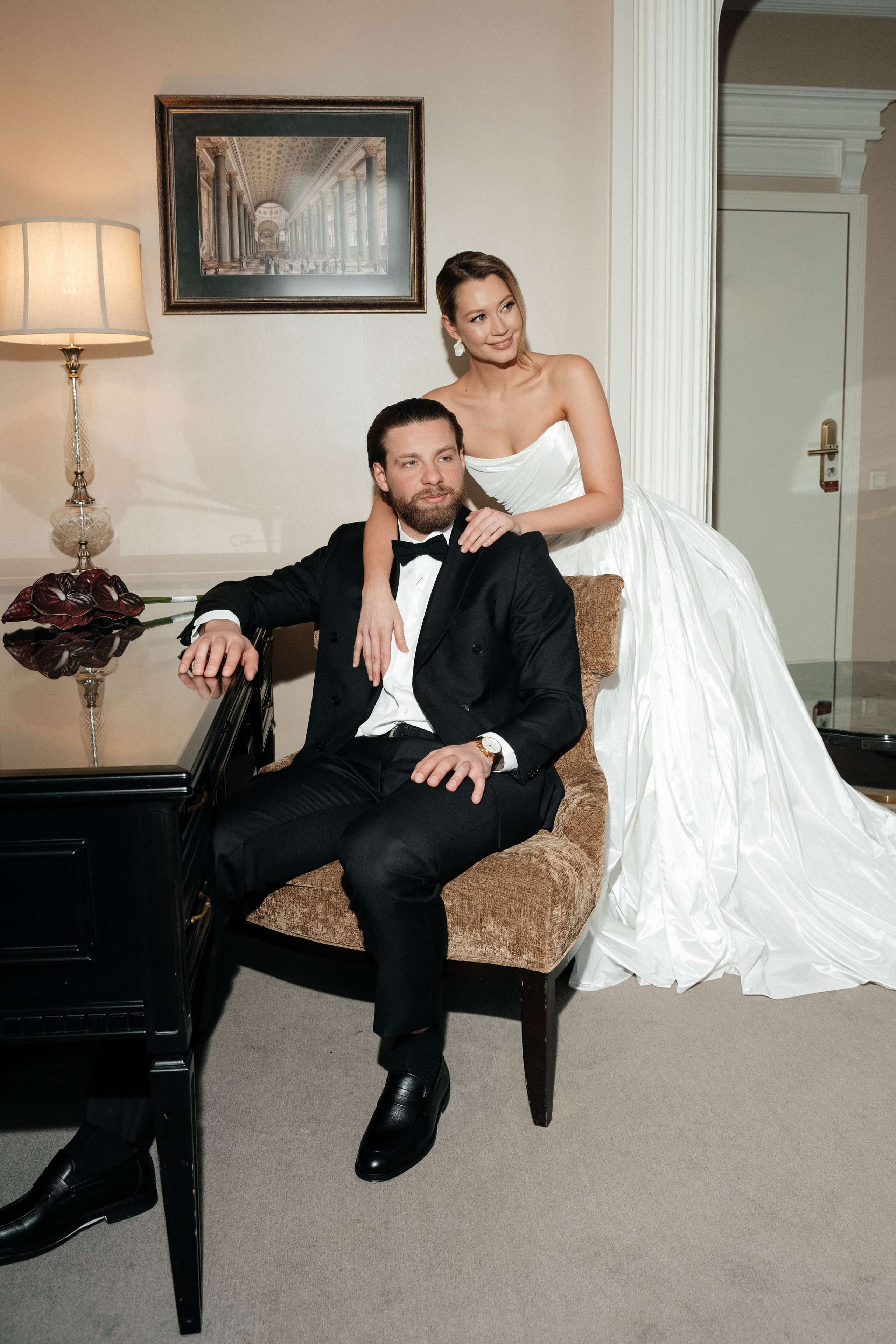 Алексей и Анастасия, творческая съемка в отеле Амбассадор. Свадебный фотограф Москва Александра Аверкова