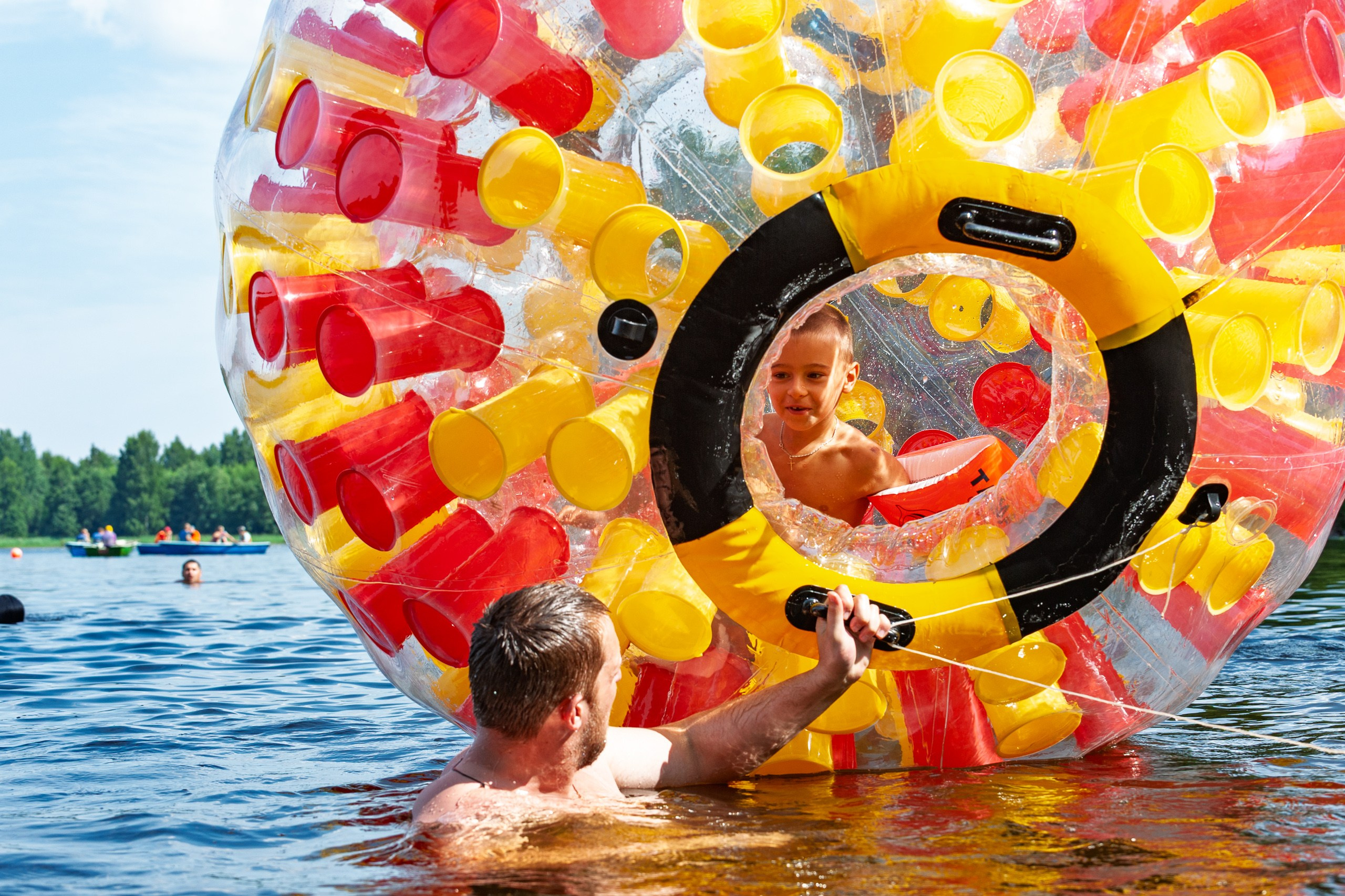 Летние тренировочные боры Школы Боевых Искусств «МОН», Валдай 2011 г. купаемся в озере