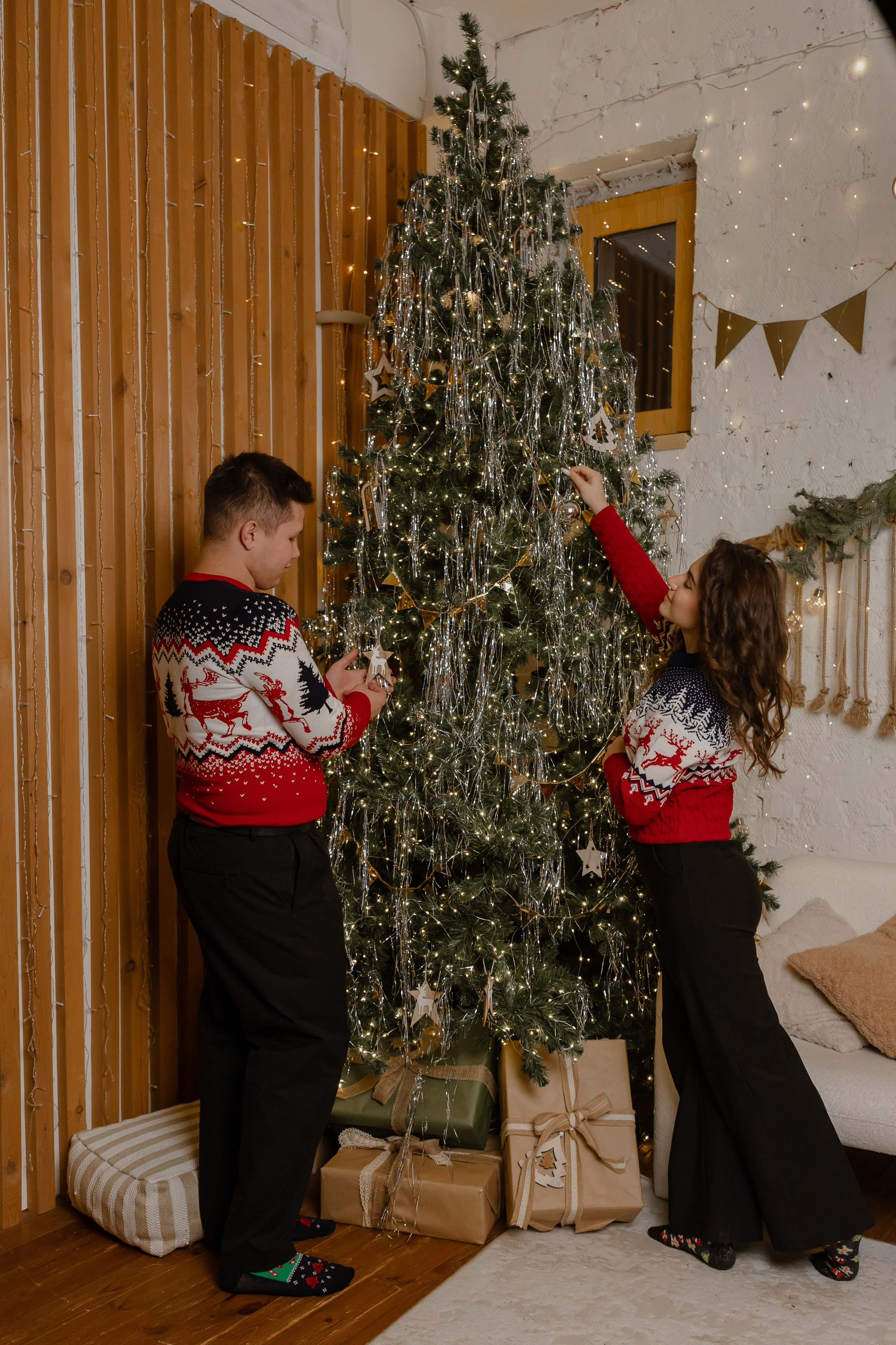 Новогодняя lovestory в студии. Фотограф в Новосибирске Екатерина Васильева