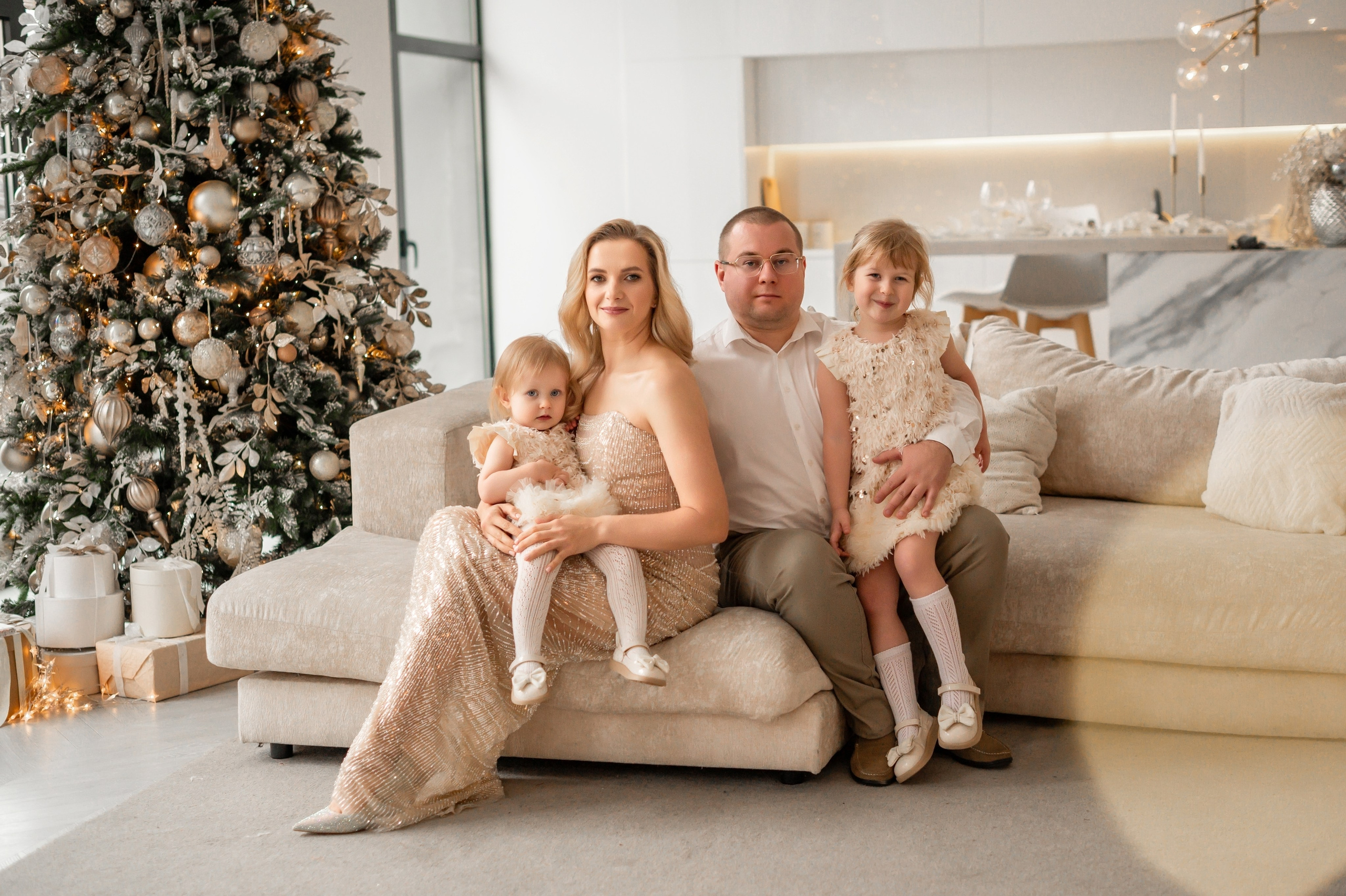 Семья Екатерины в студии Мимика